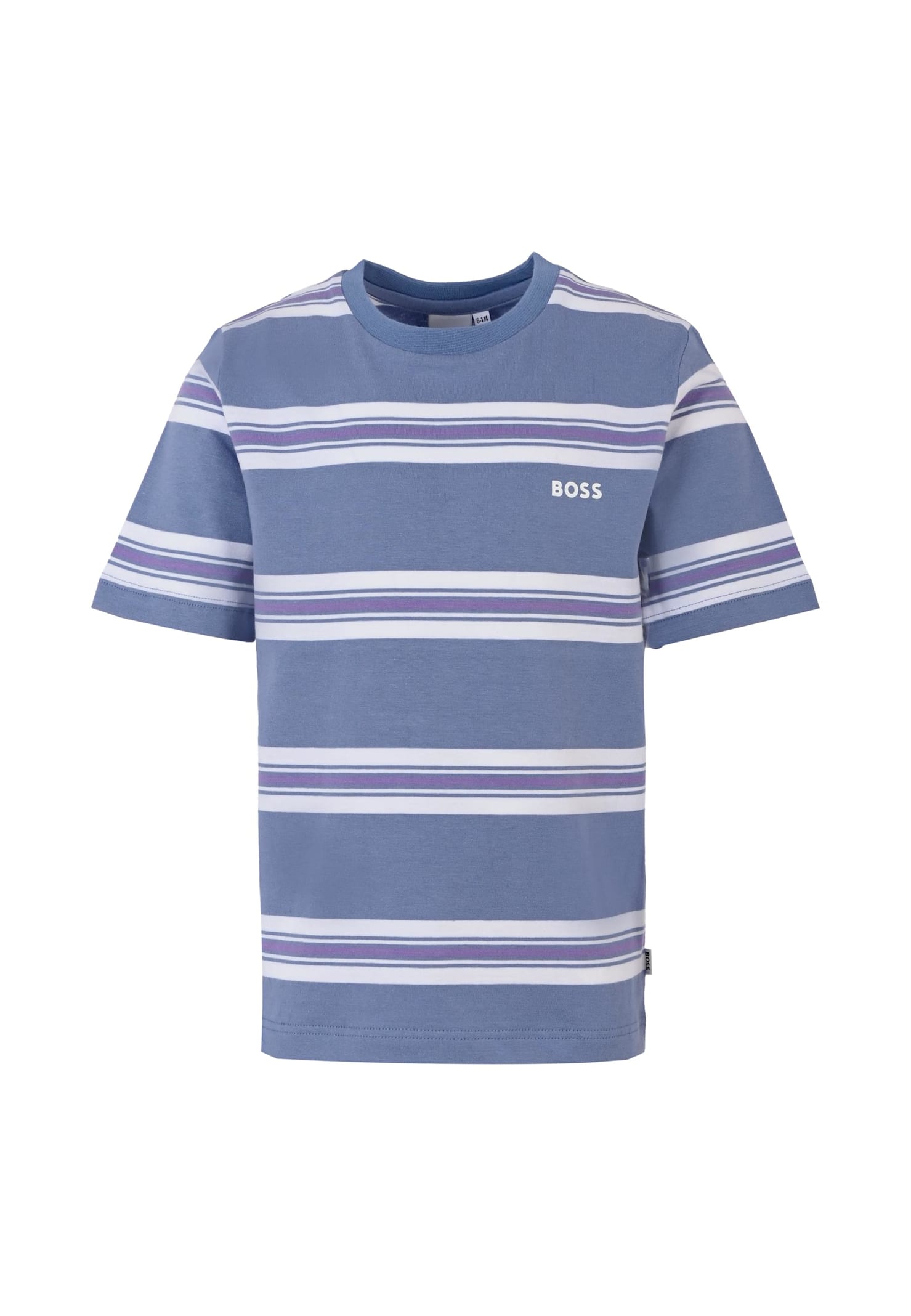Hugo Boss Kids' Light Blue T-shirt For Boy With Logo