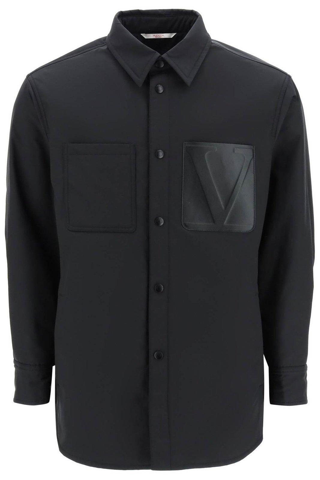 Valentino Logo Patch Long-sleeved Jacket