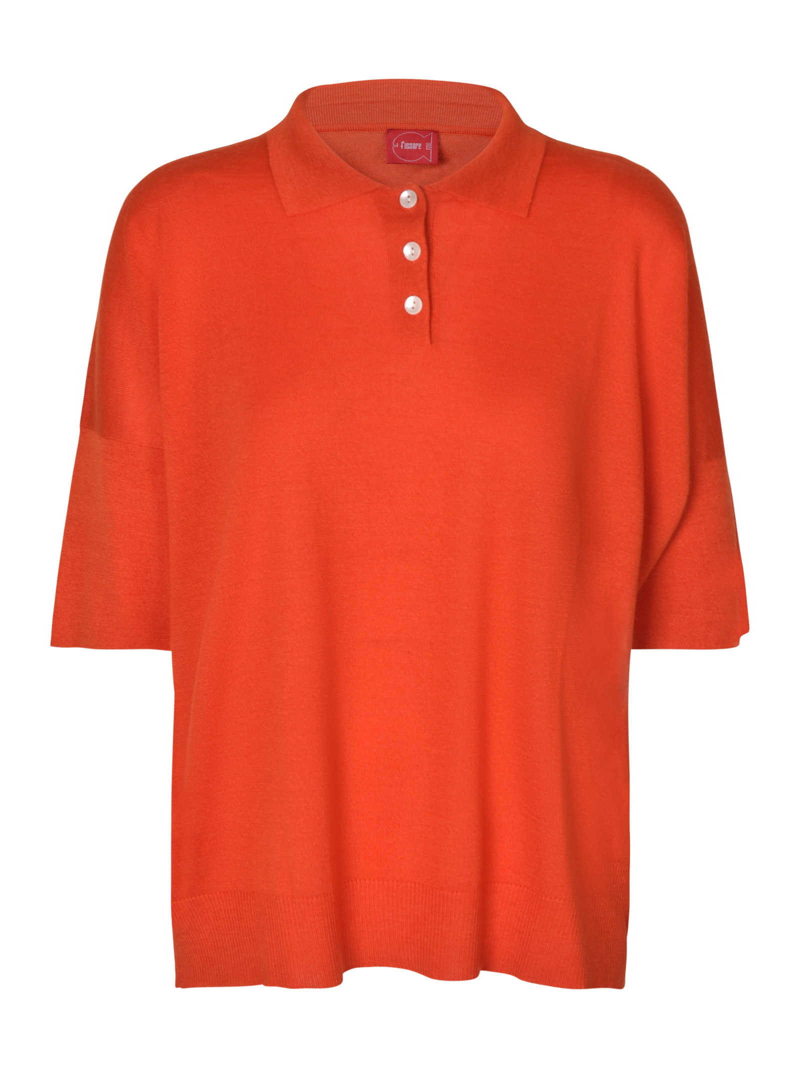 f cashmere Three-buttoned Polo Shirt