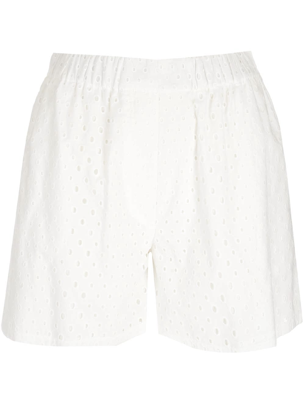 White Broderie Anglaise Shorts