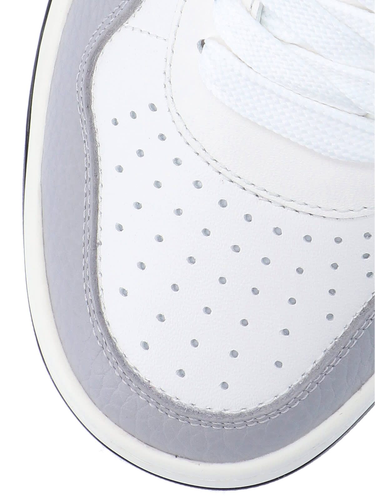 Valentino Garavani Multicolor Nappa Leather One Stud Sneakers In White