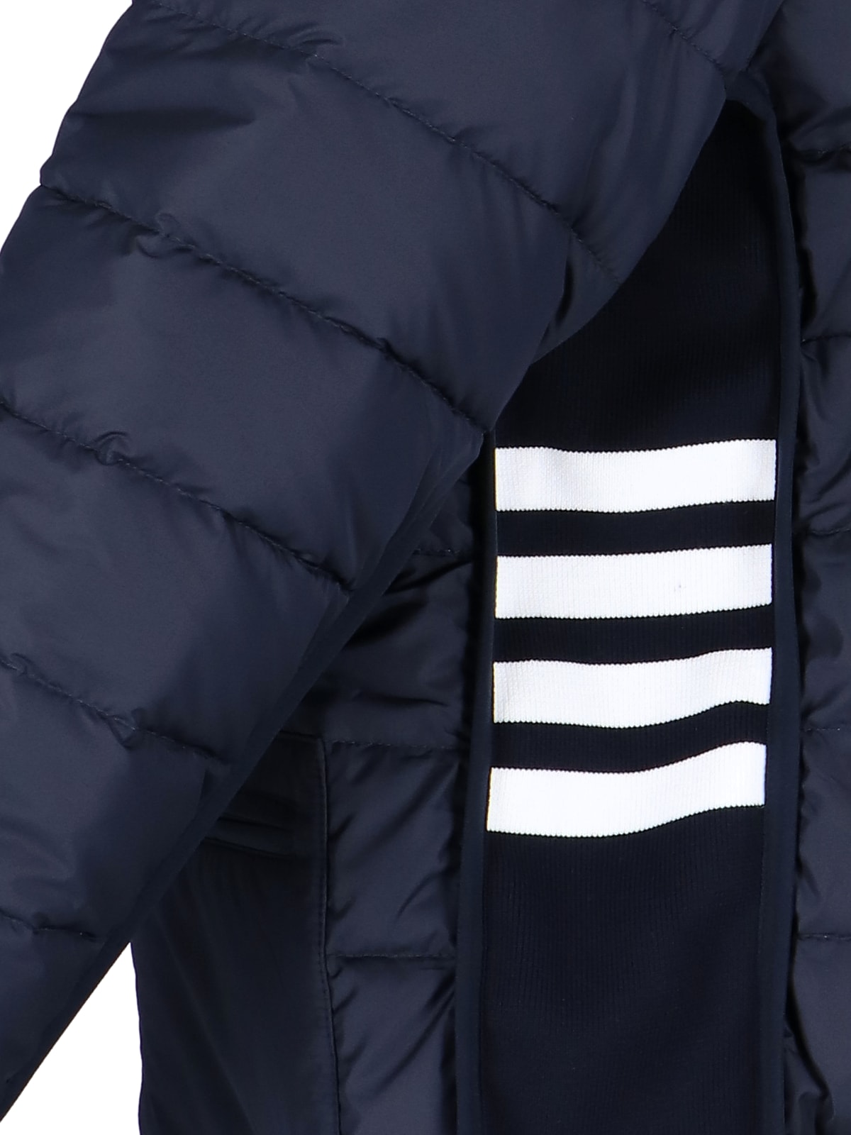 Shop Thom Browne 4-bar Down Jacket In Blue