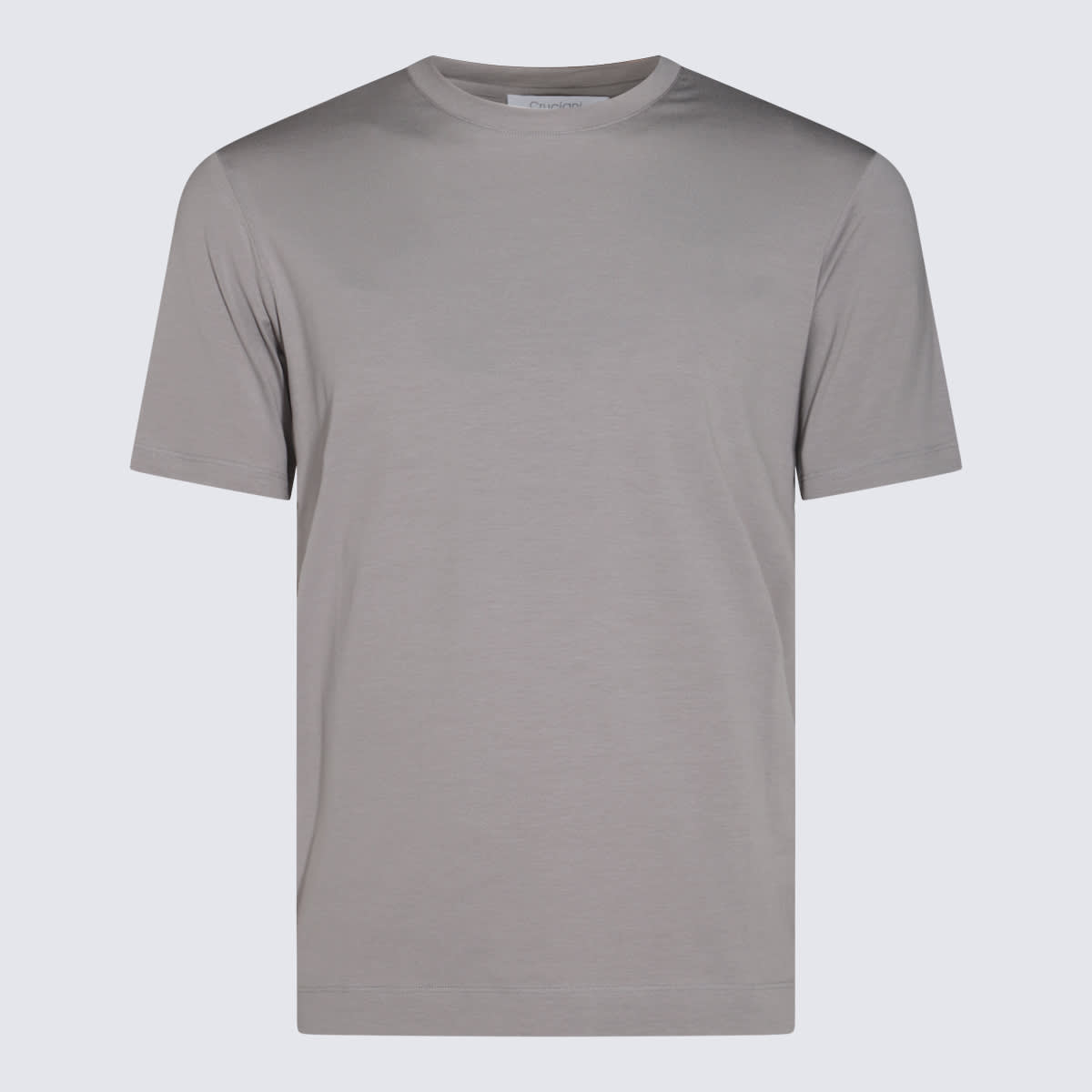 Grey Cotton Blend T-shirt