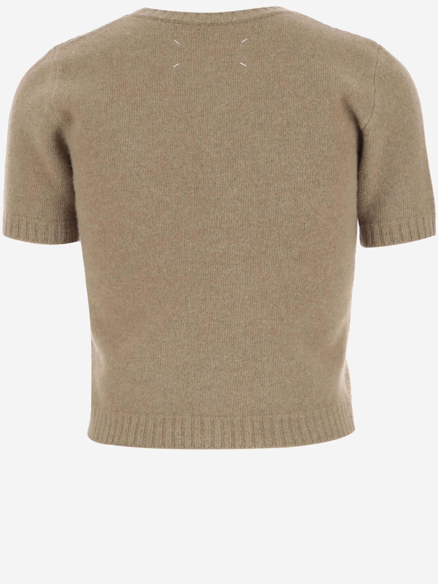 Shop Maison Margiela Wool Sweater In Brown