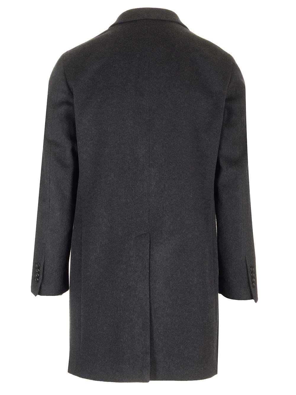 Shop Tagliatore Wool And Cashmere Coat In Grey