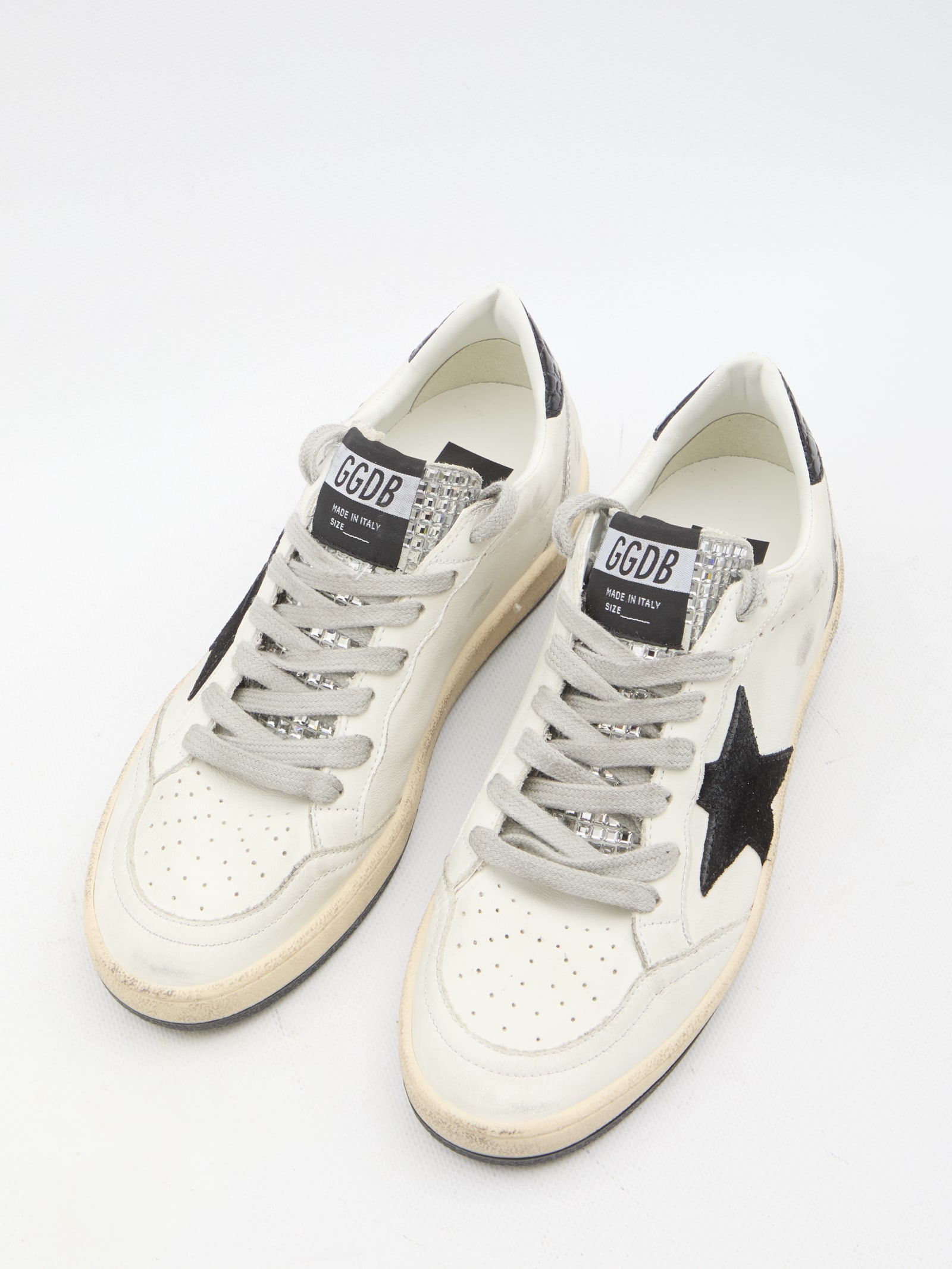 Shop Golden Goose Ball Star Sneakers In White