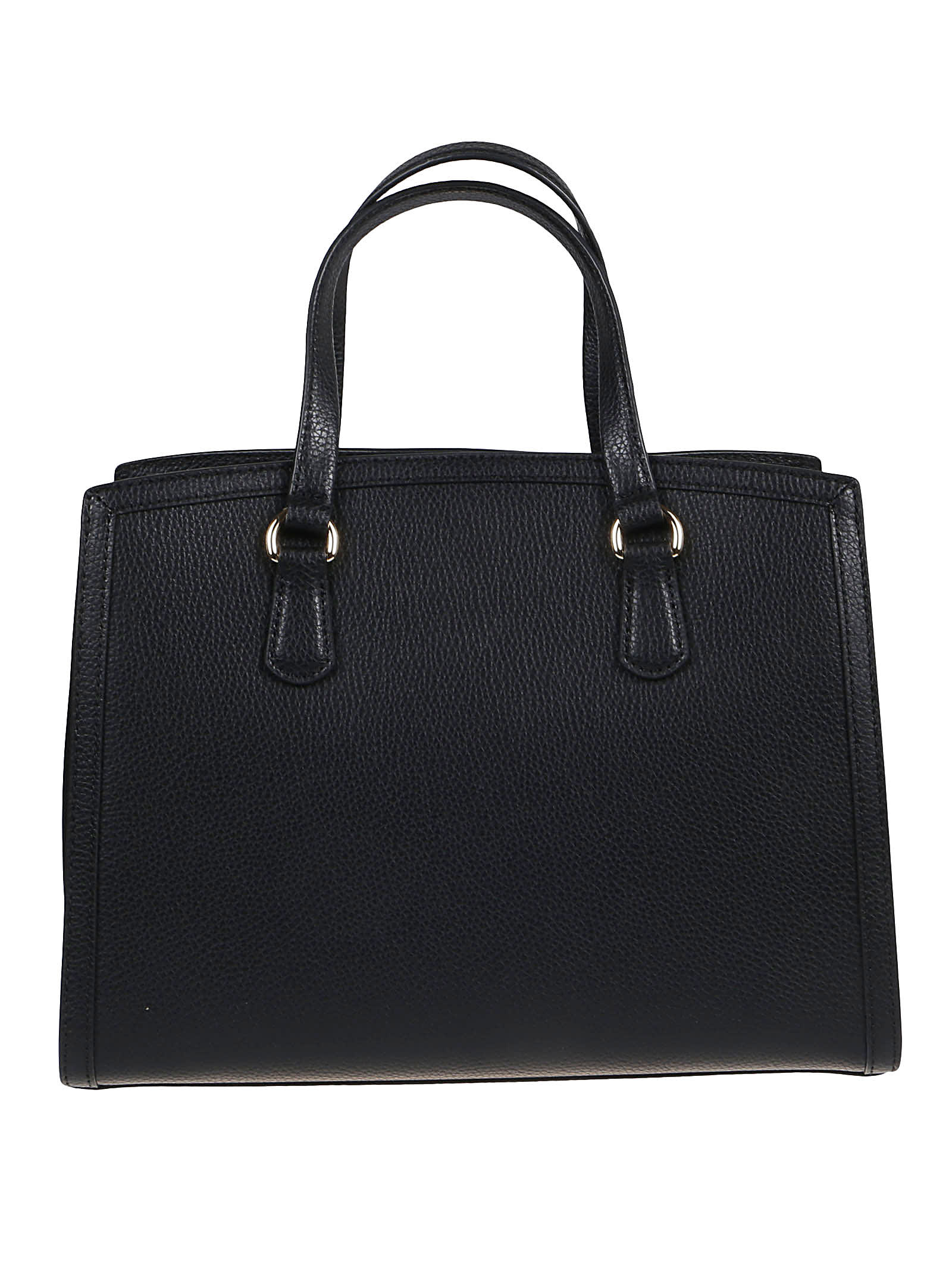 Shop Michael Kors Medium Chantal Satchel Bag In Black