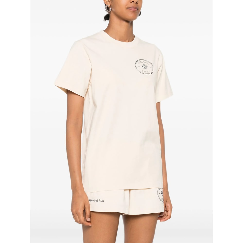 Sporty & Rich T-shirt In Neutral