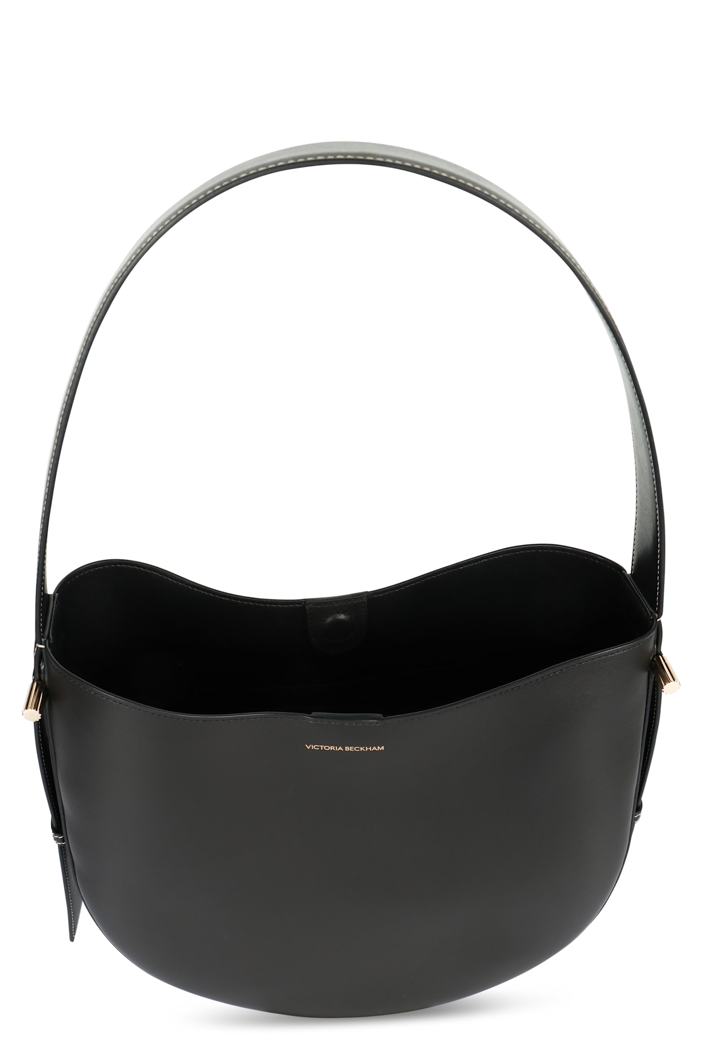 Victoria Beckham Womens Dia Hobo Leather Shoulder Bag Black In Black