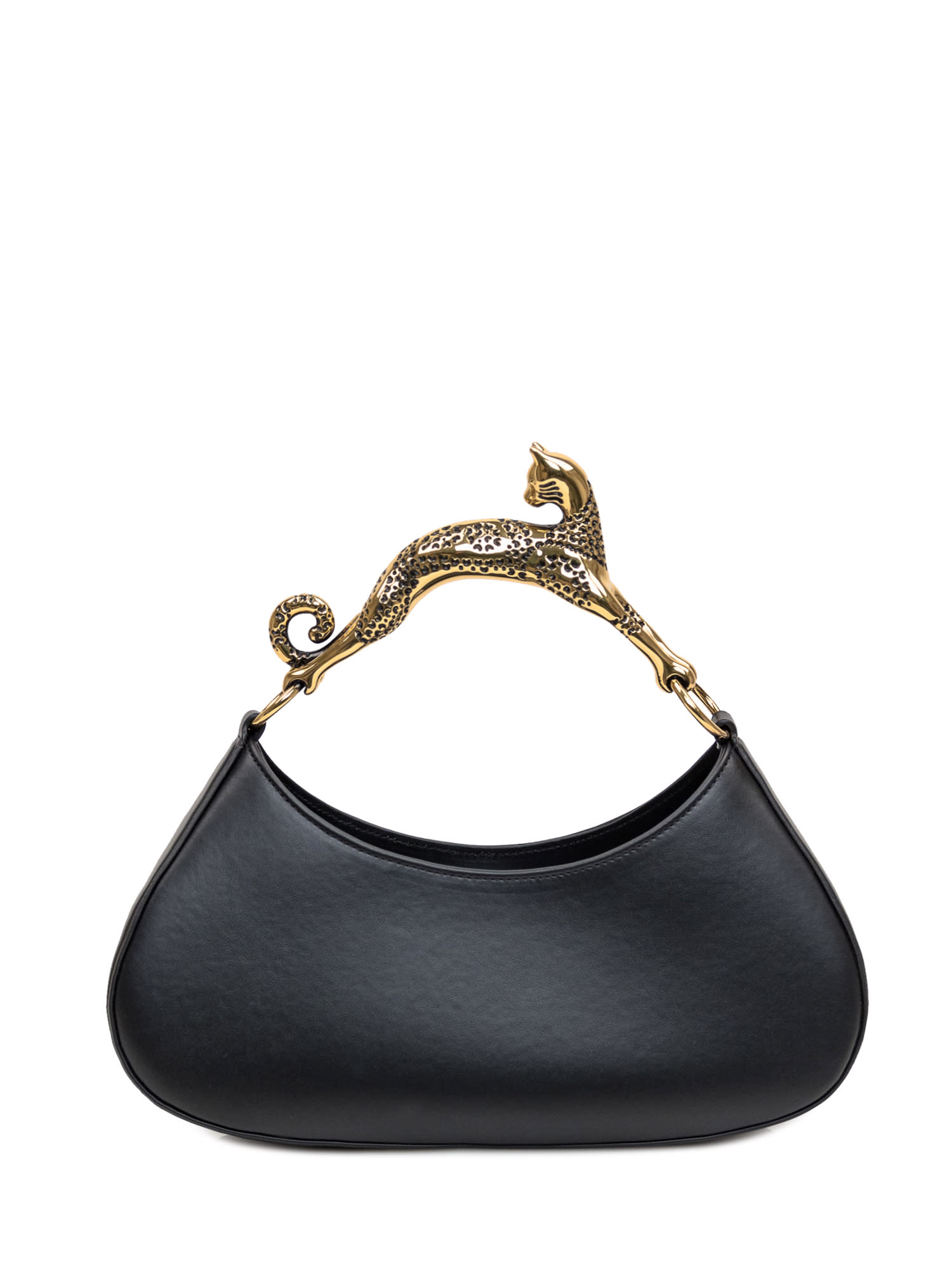 Shop Lanvin Hobo Cat Bolide Bag In Black