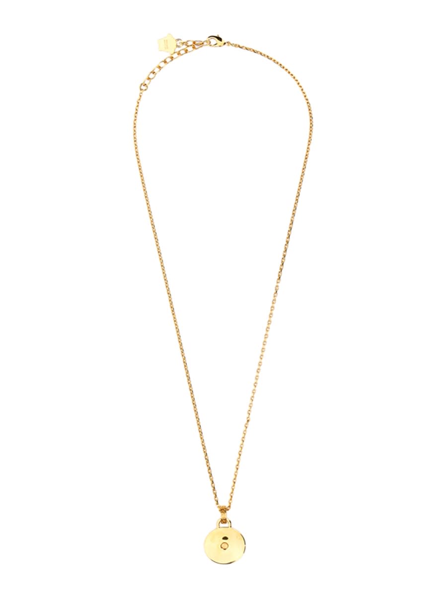 Shop Versace Necklace With Jellyfish In Gold