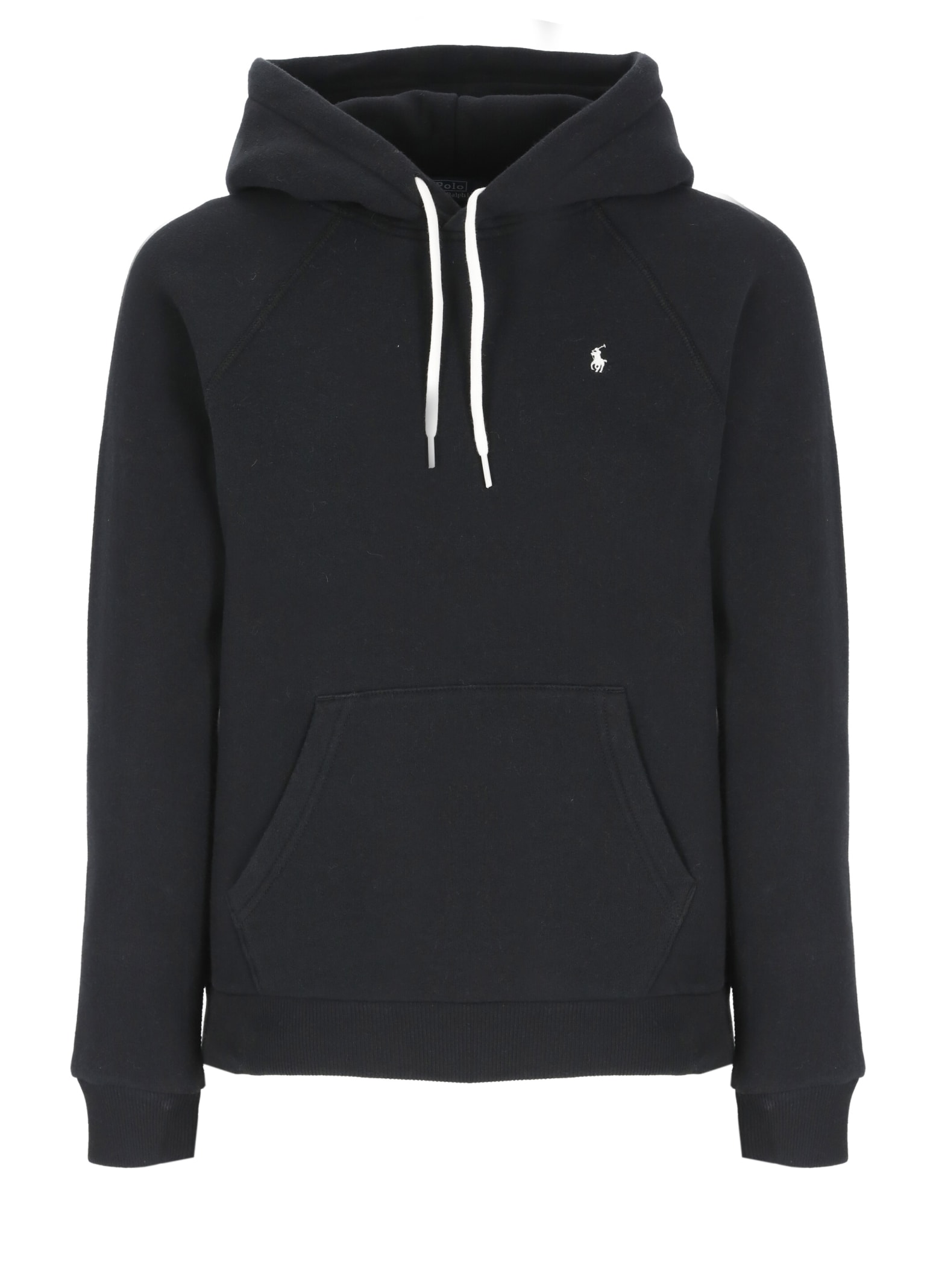 Shop Ralph Lauren Hoodie With Pony In Black