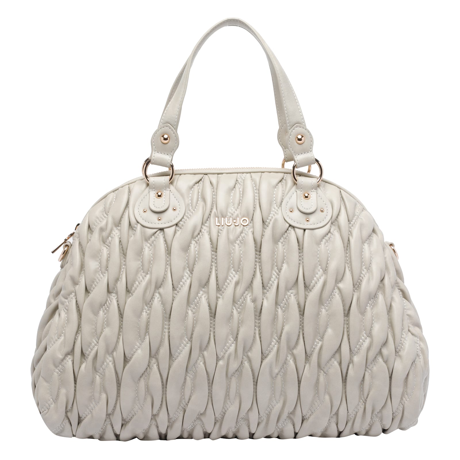 Liu •jo Medium Logo Handbag In White