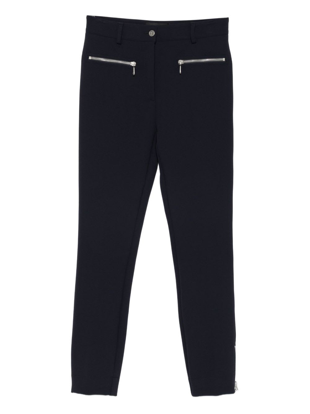 Etro Slim-fit Trousers Made Of Solid-color In Blue