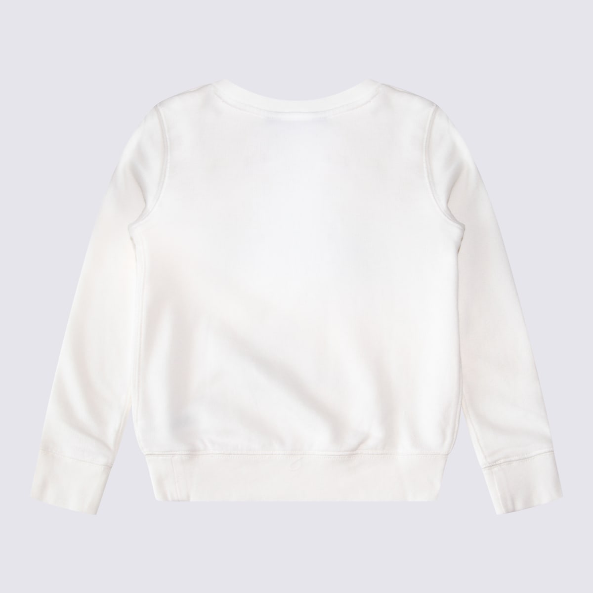 Polo Ralph Lauren Kids' White Cotton Sweatshirt In Deckwash White