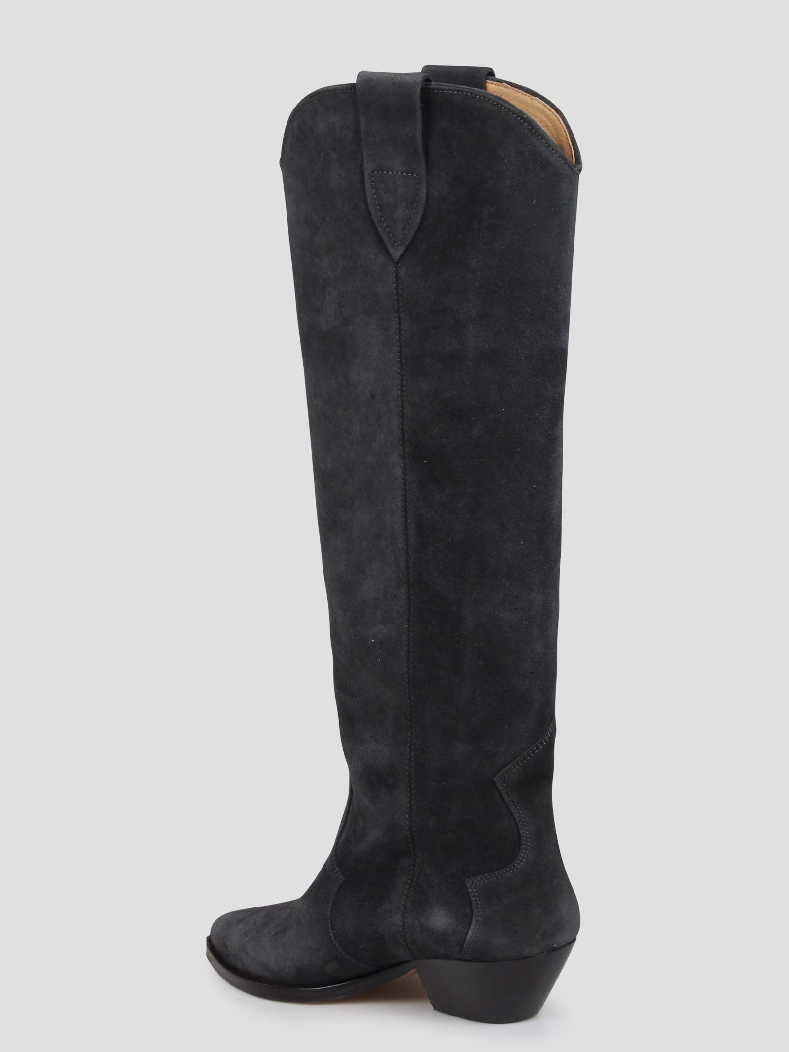 Shop Isabel Marant Denvee Texan Boots In Black