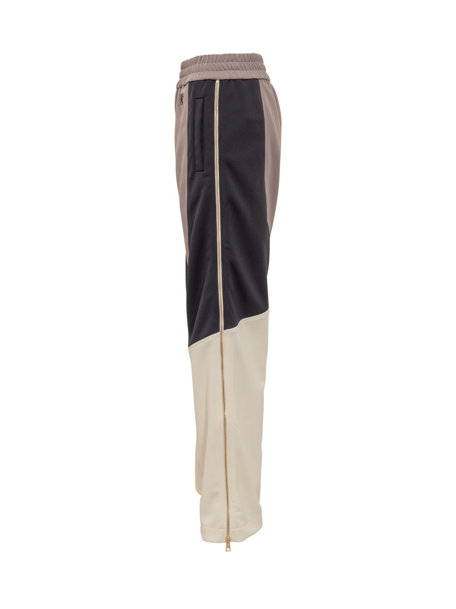 Shop Palm Angels Pants With Logo In Lilla