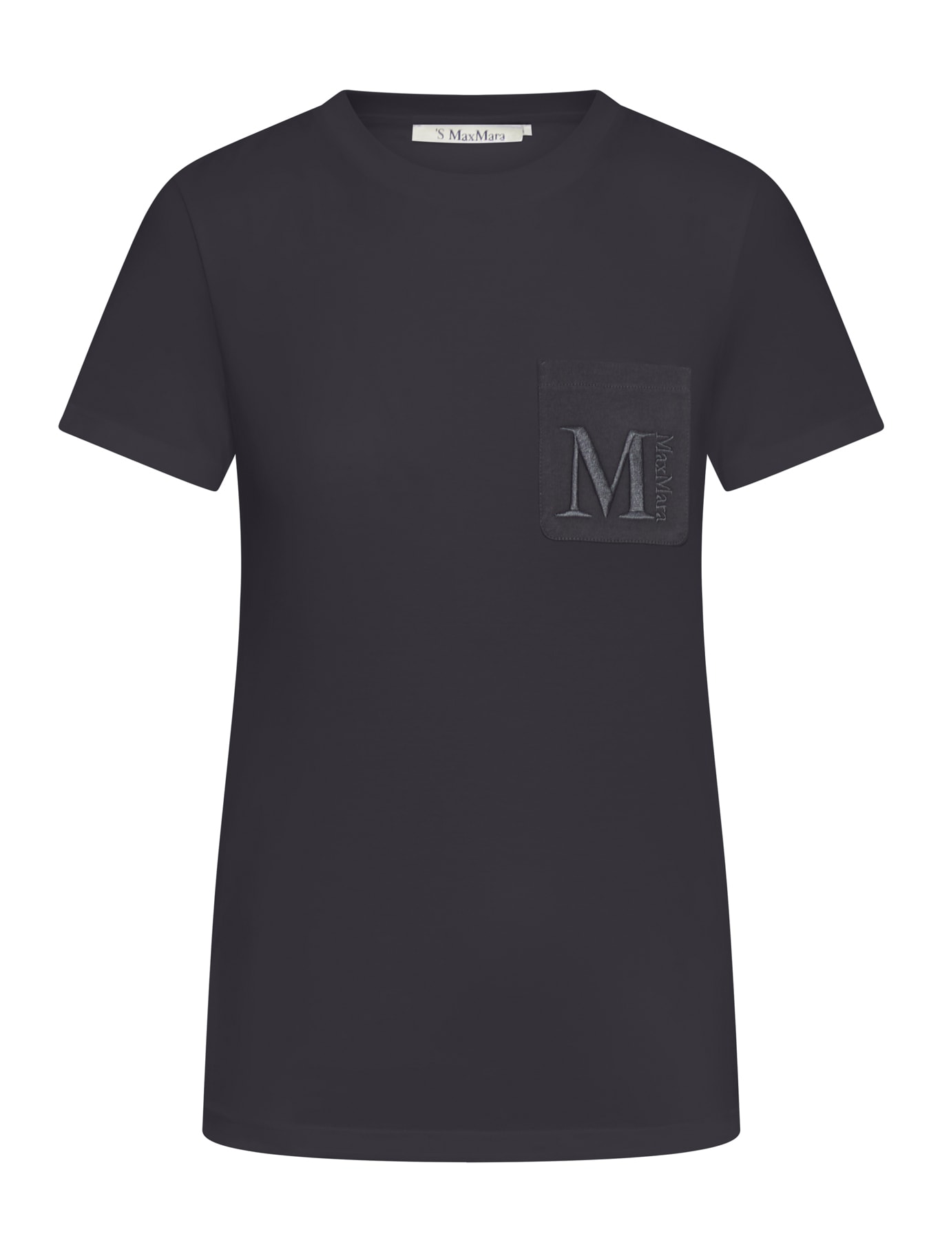 Shop 's Max Mara Black Cotton Madera T-shirt