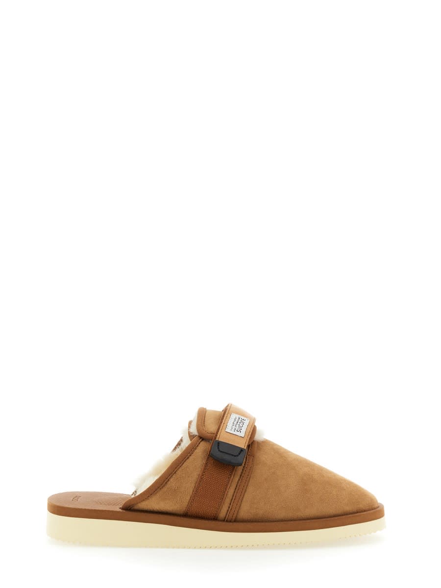 Shop Suicoke Ciabatta M2ab In Beige