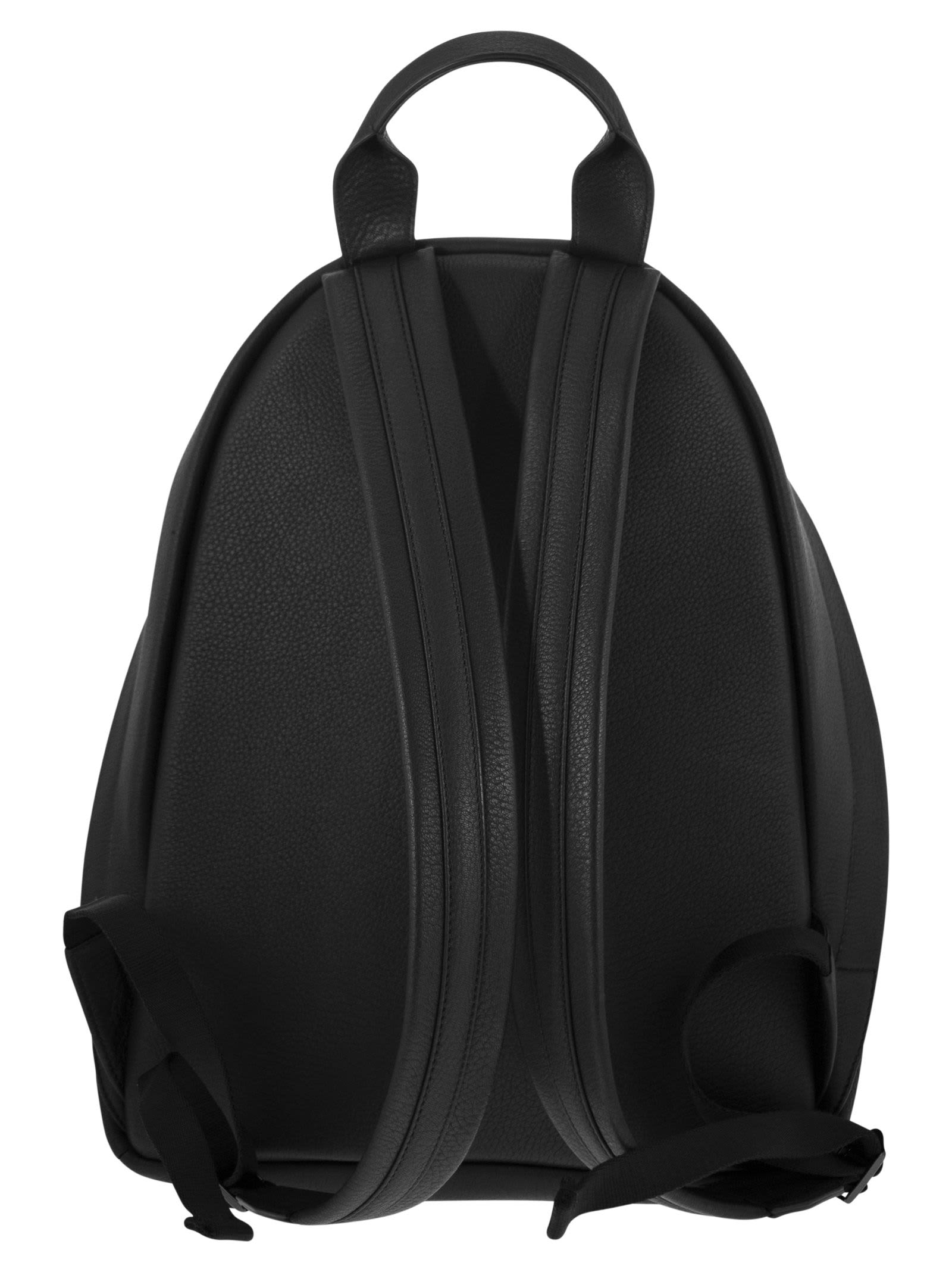 Kiton Men's Deerskin Backpack In Black