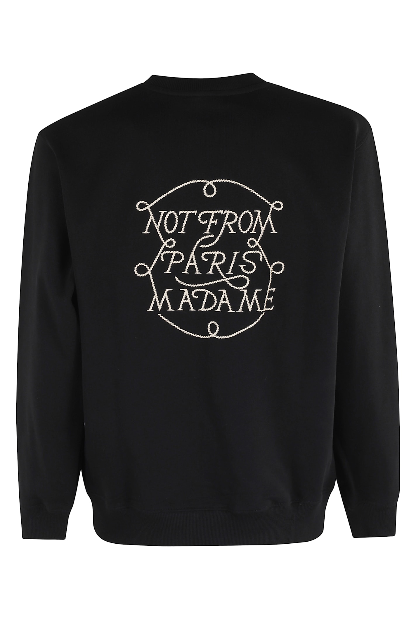Drôle De Monsieur Le Sweatshirt Slogan Tressers In Black