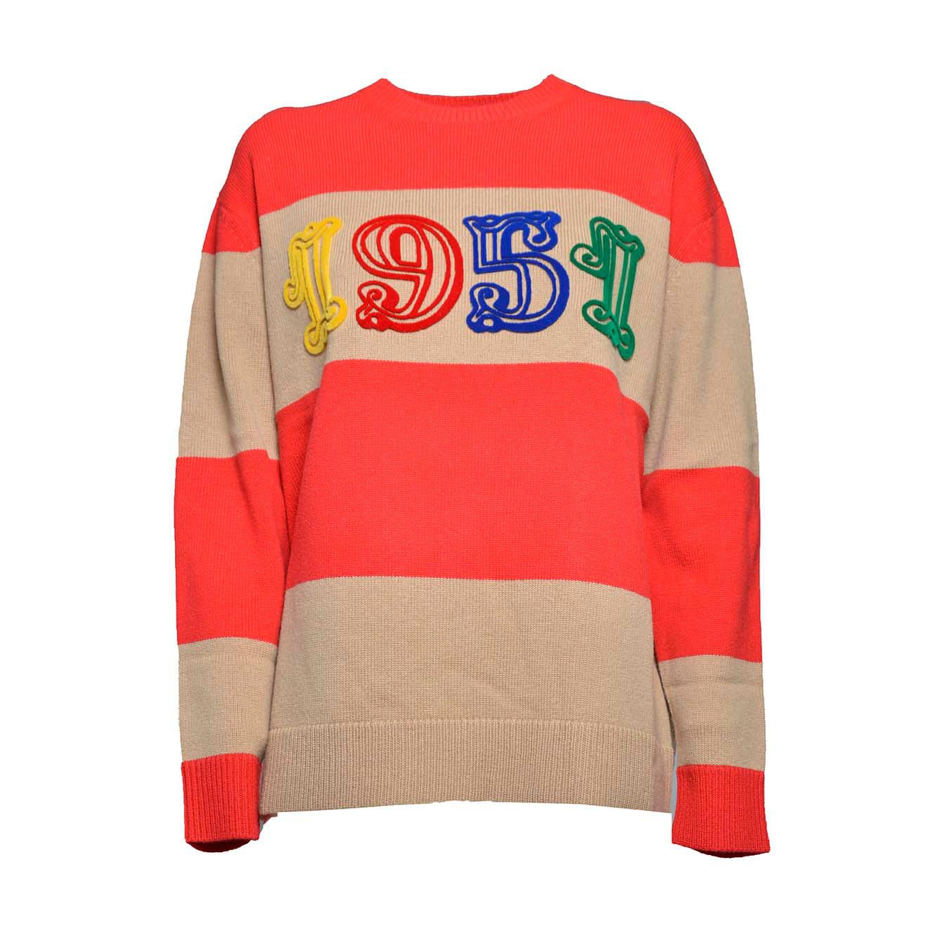 Max Mara Star Patterned Crewneck Jumper In Red