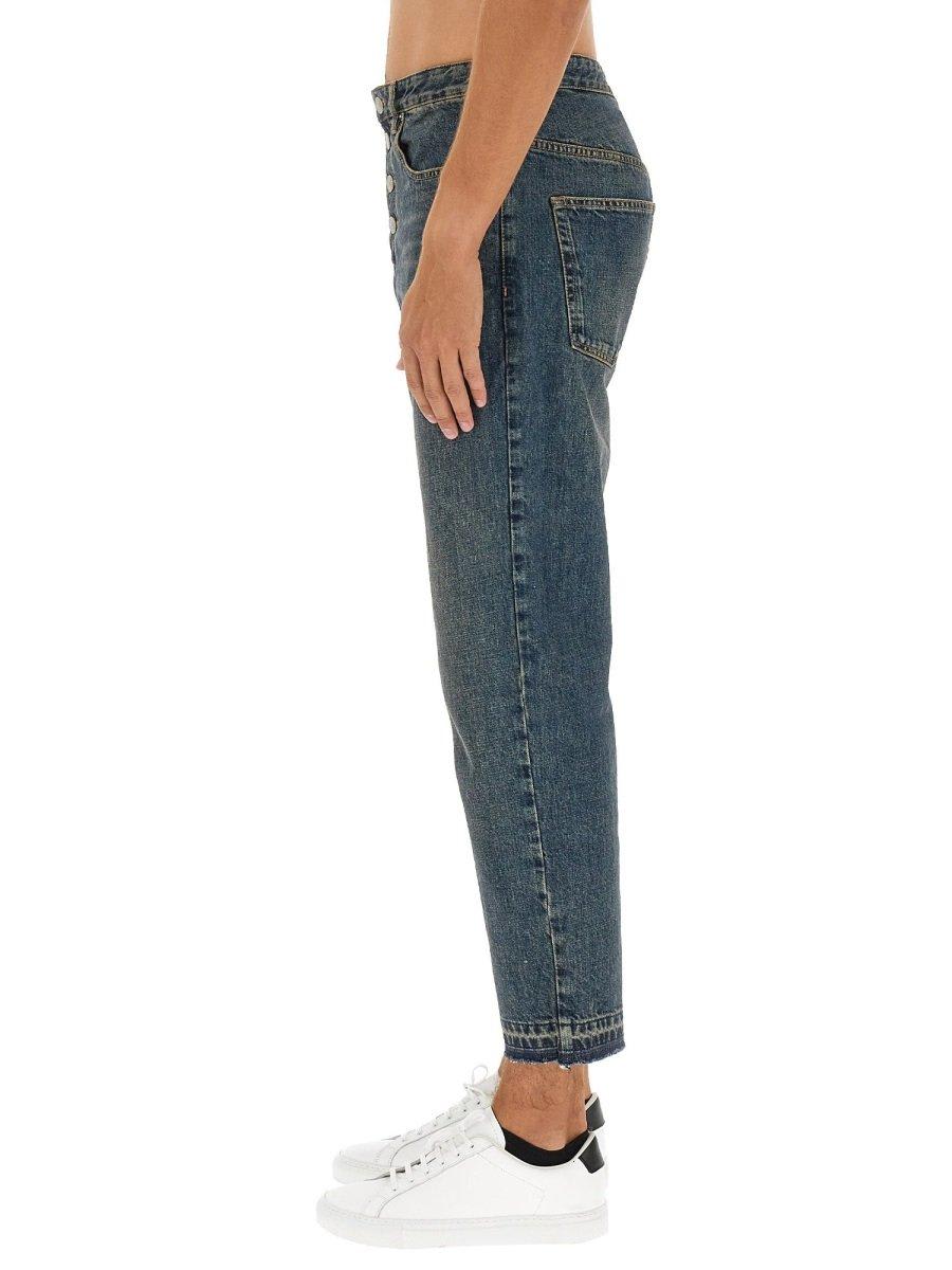 Shop Isabel Marant Jelden Cropped Jeans In Blue