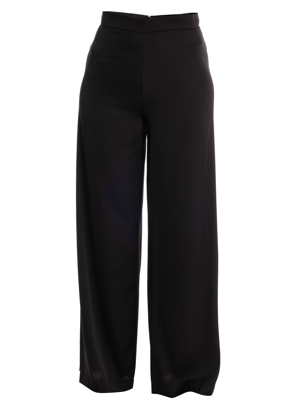 D.Exterior Wide Satin Trousers