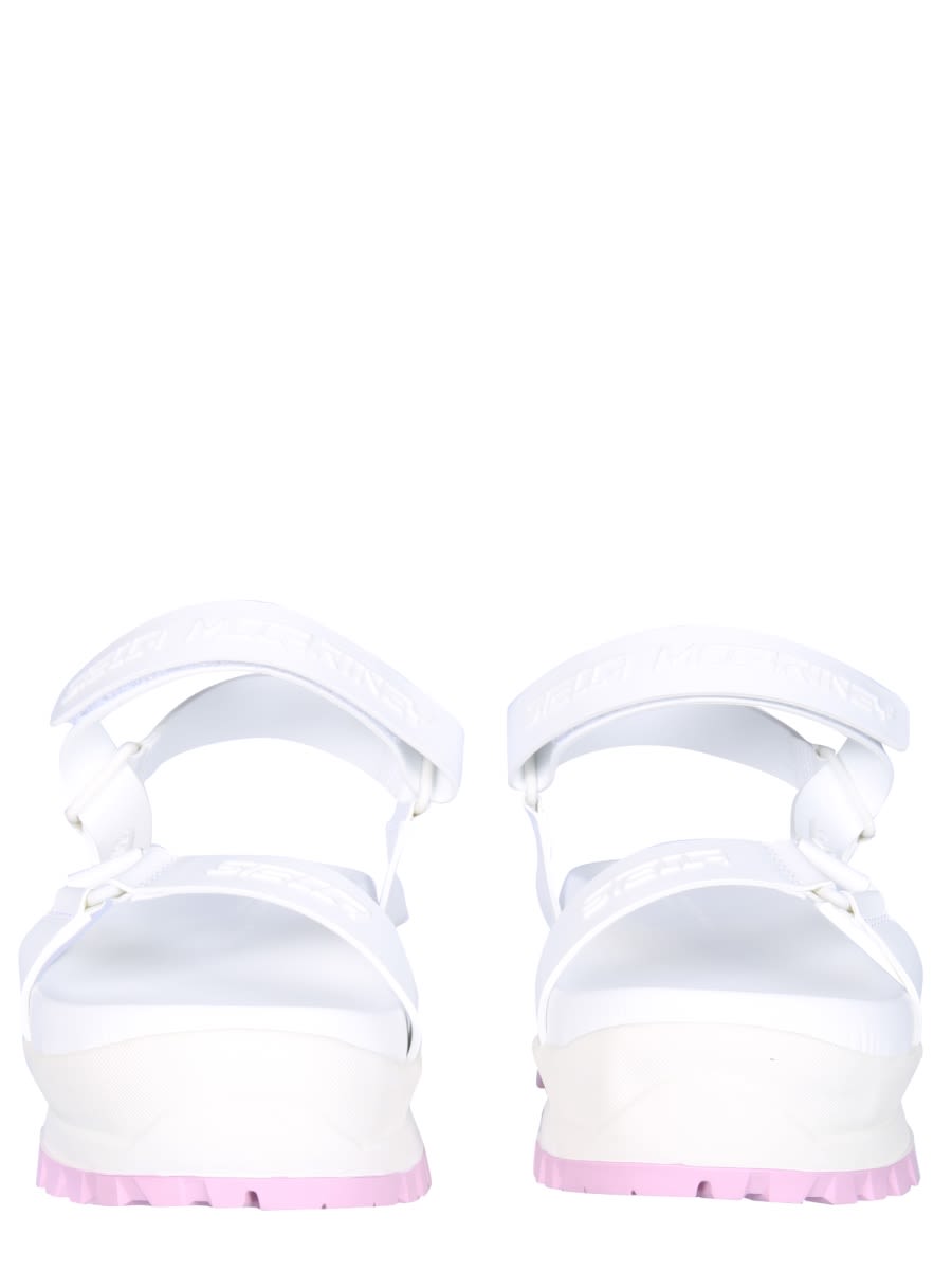 Shop Stella Mccartney Trace Sandals In White