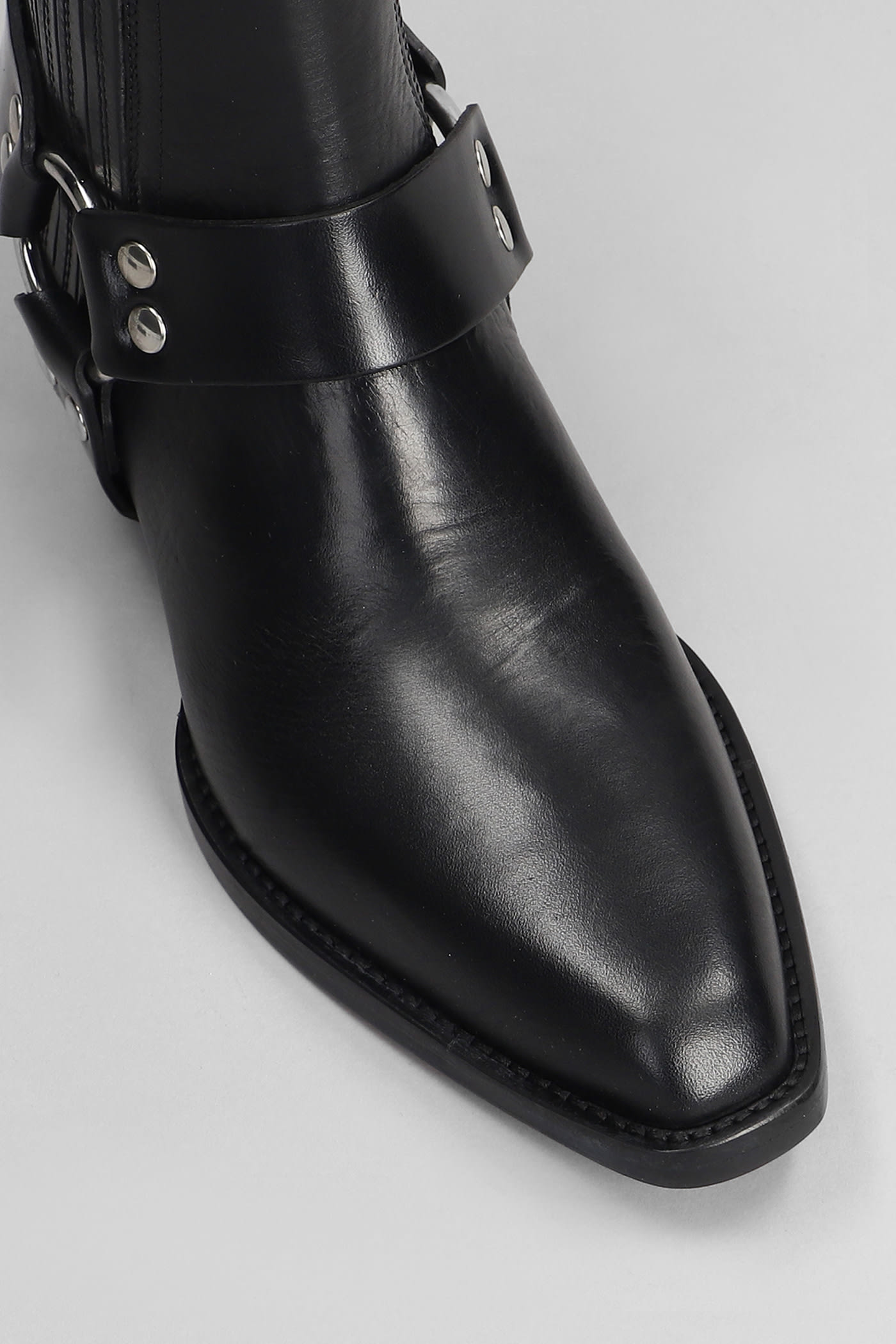 Shop Paris Texas Helena Ankle Boot Texan Ankle Boots In Black Leather