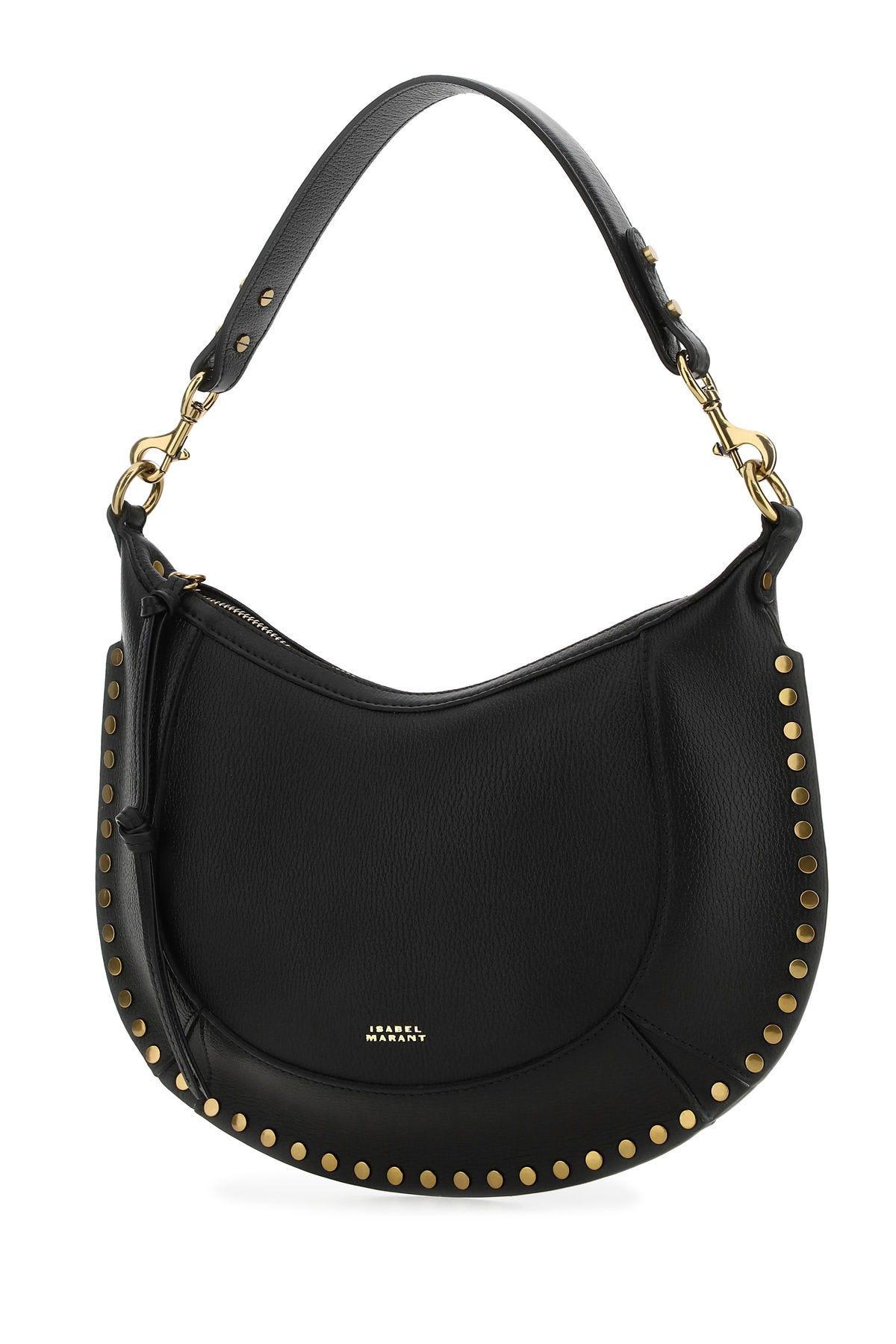 Shop Isabel Marant Black Leather Naoko Handbag