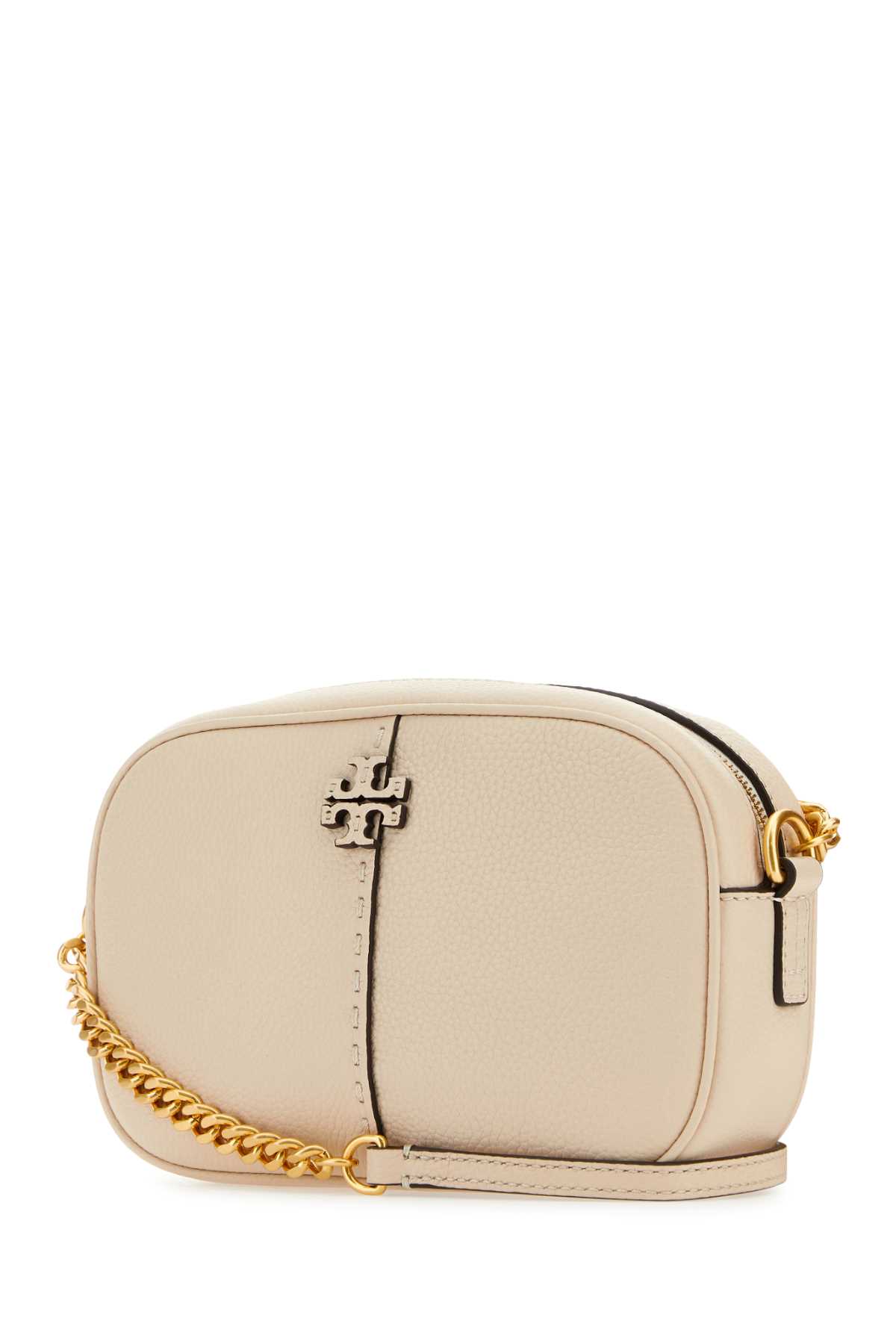 Shop Tory Burch Ivory Leather Mcgraw Crossbody Bag In Brie