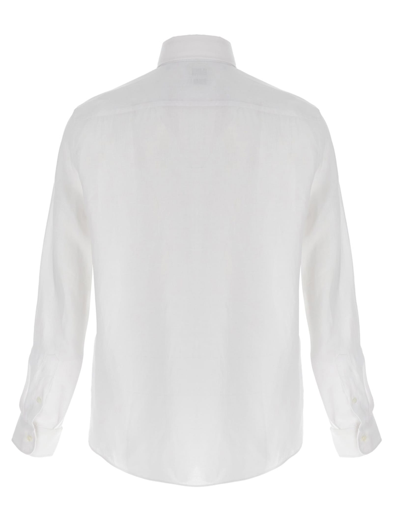 Brunello Cucinelli Linen Shirt In White