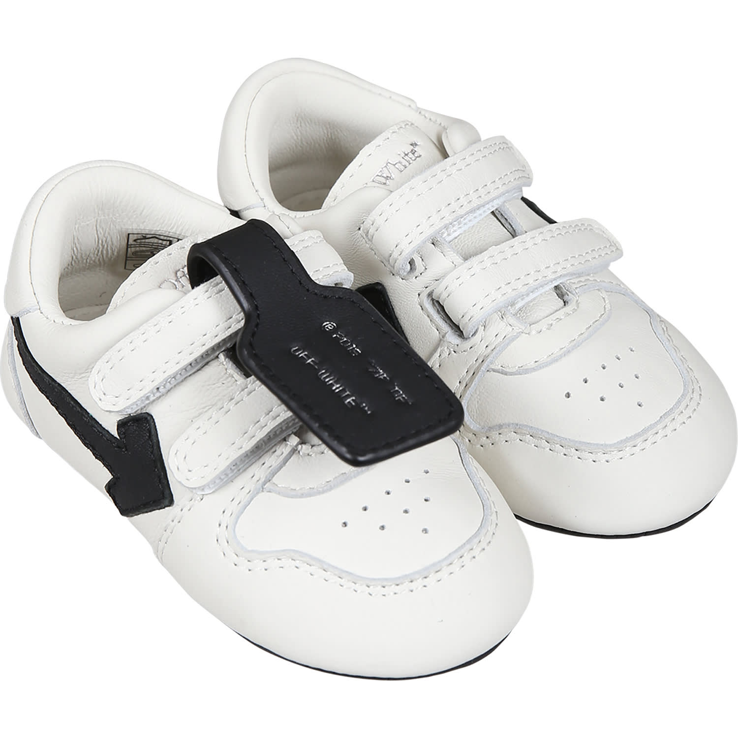 Shop Off-white White Sneakers For Baby Kids With Iconic Arrow