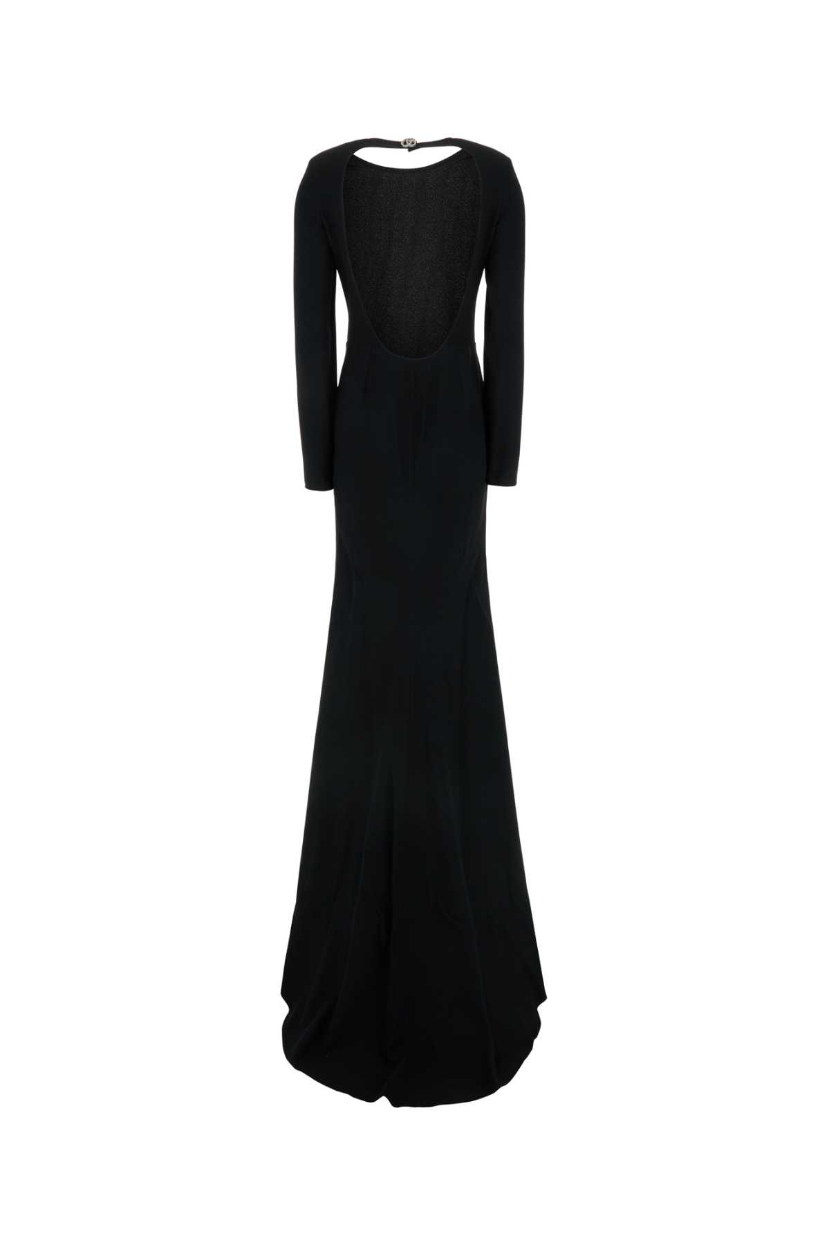 Gucci Long Fitted Silhouette Floor-length Dress In Black