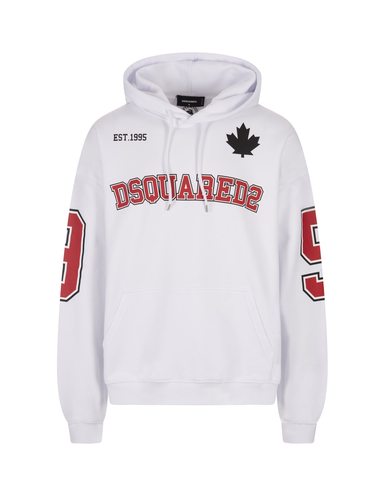 Shop Dsquared2 White Caten 64 Loose Fit Hoodie