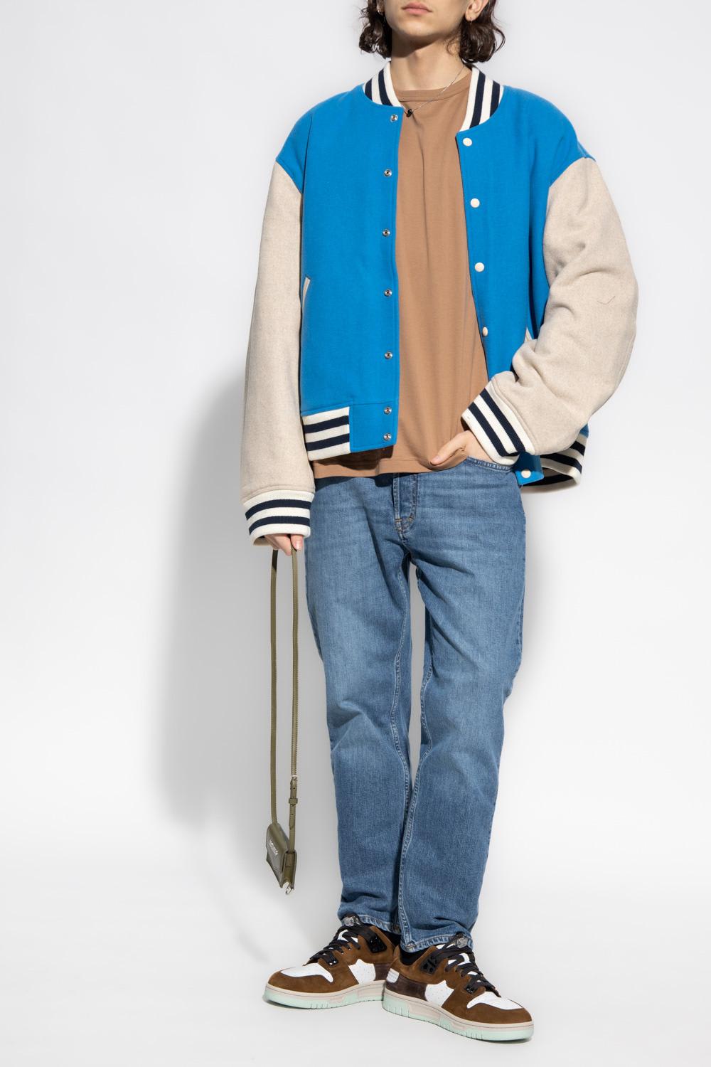 Acne Studios Men Organic Cotton Skinny Jeans In Multi