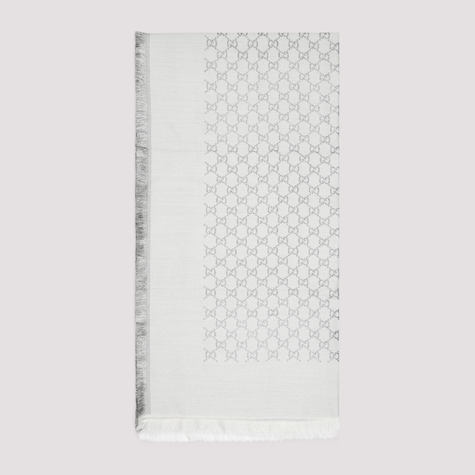 Gg Leggero Lurex Cashmere Scarf