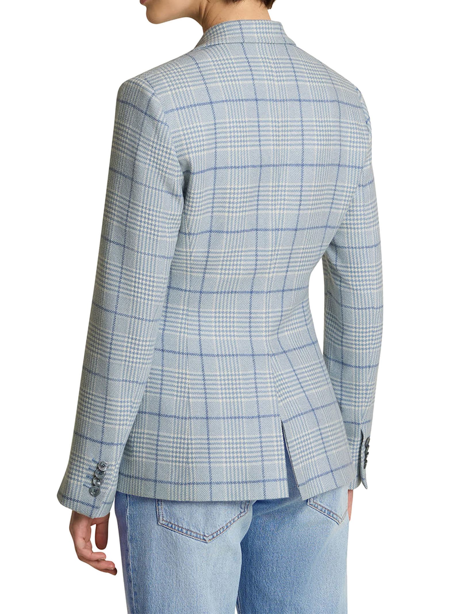 Shop Kiton Jacket Cashmere In Avio