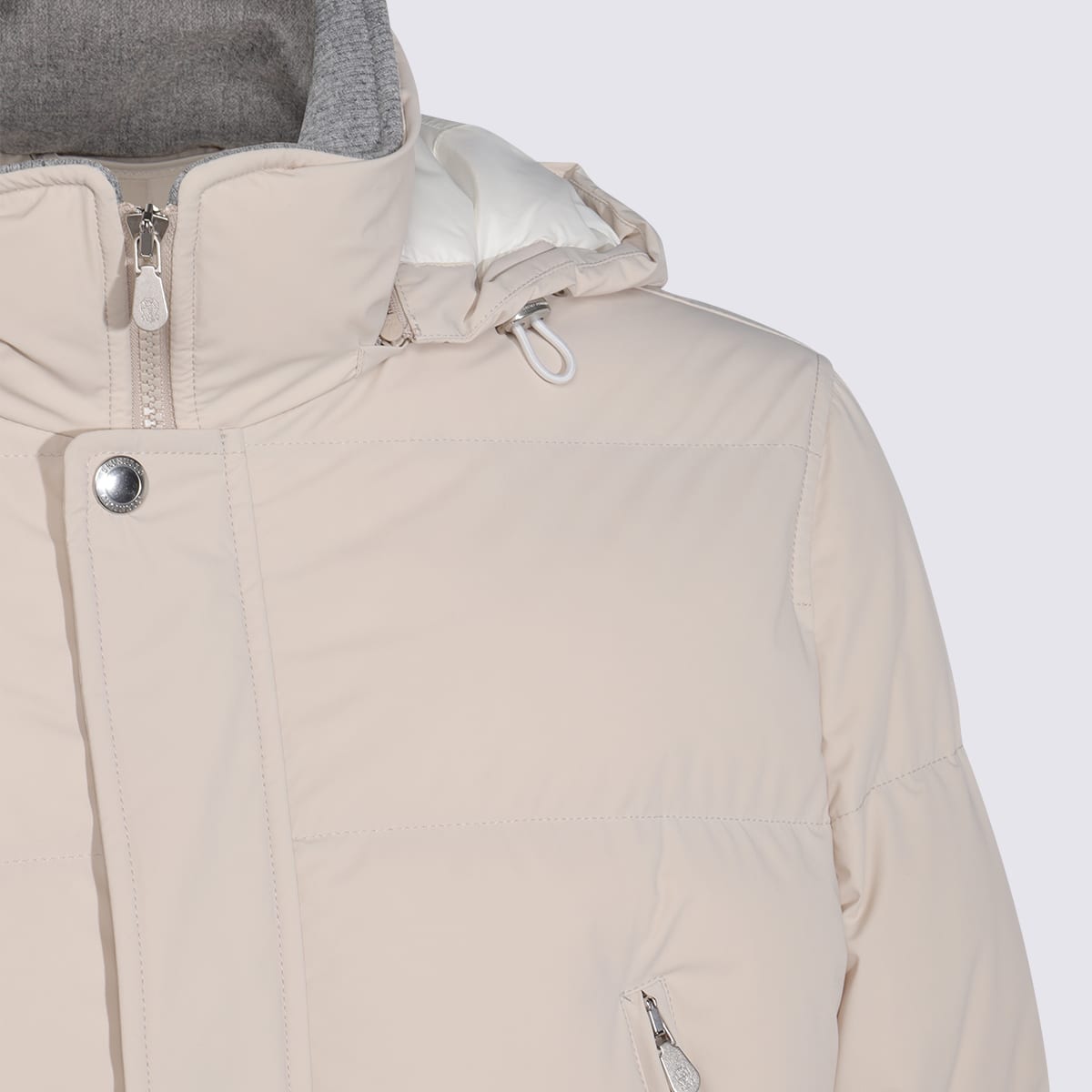 Brunello Cucinelli Coats Blacks And Greys In Neutral