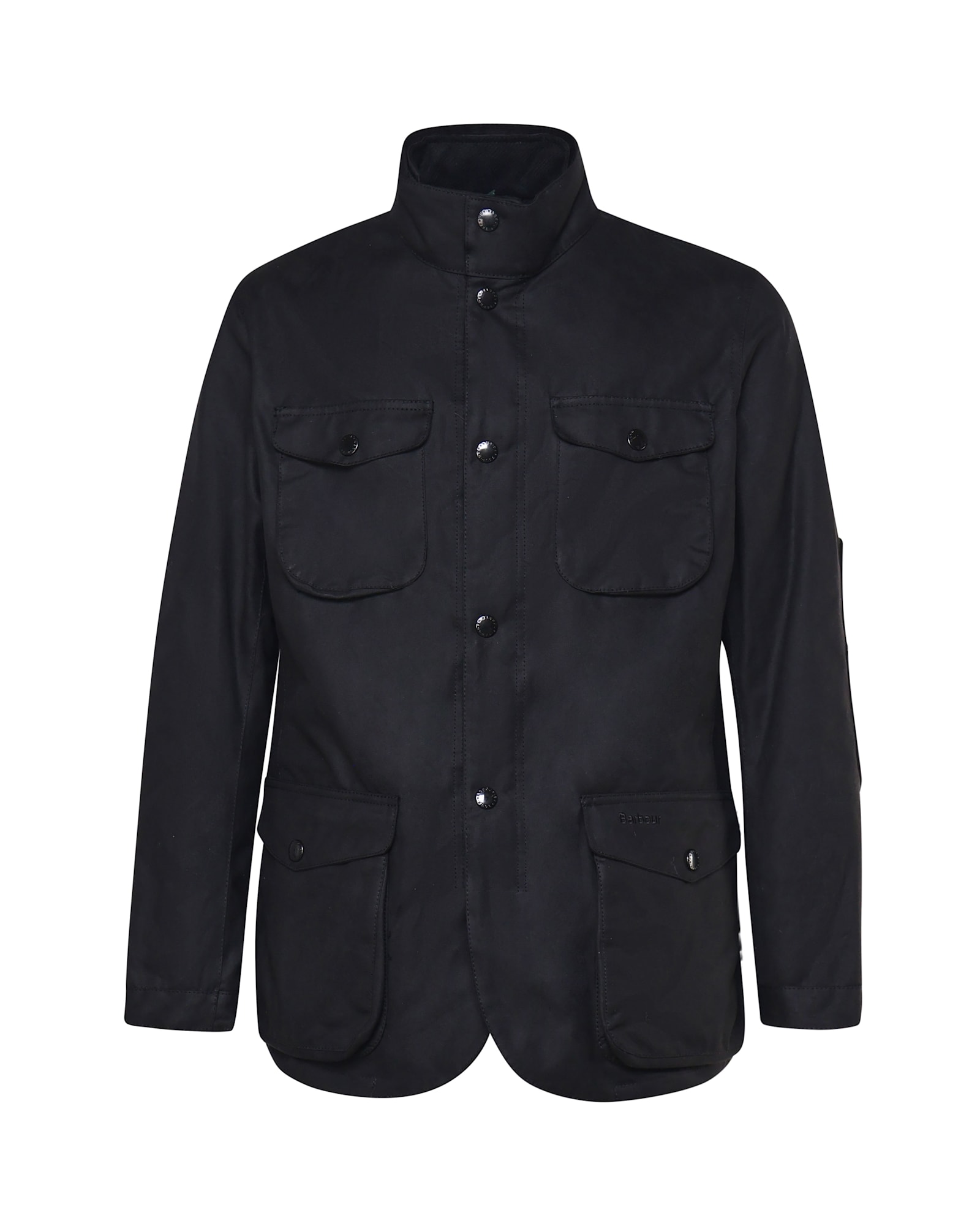 Shop Barbour High Neck Jacket In Black