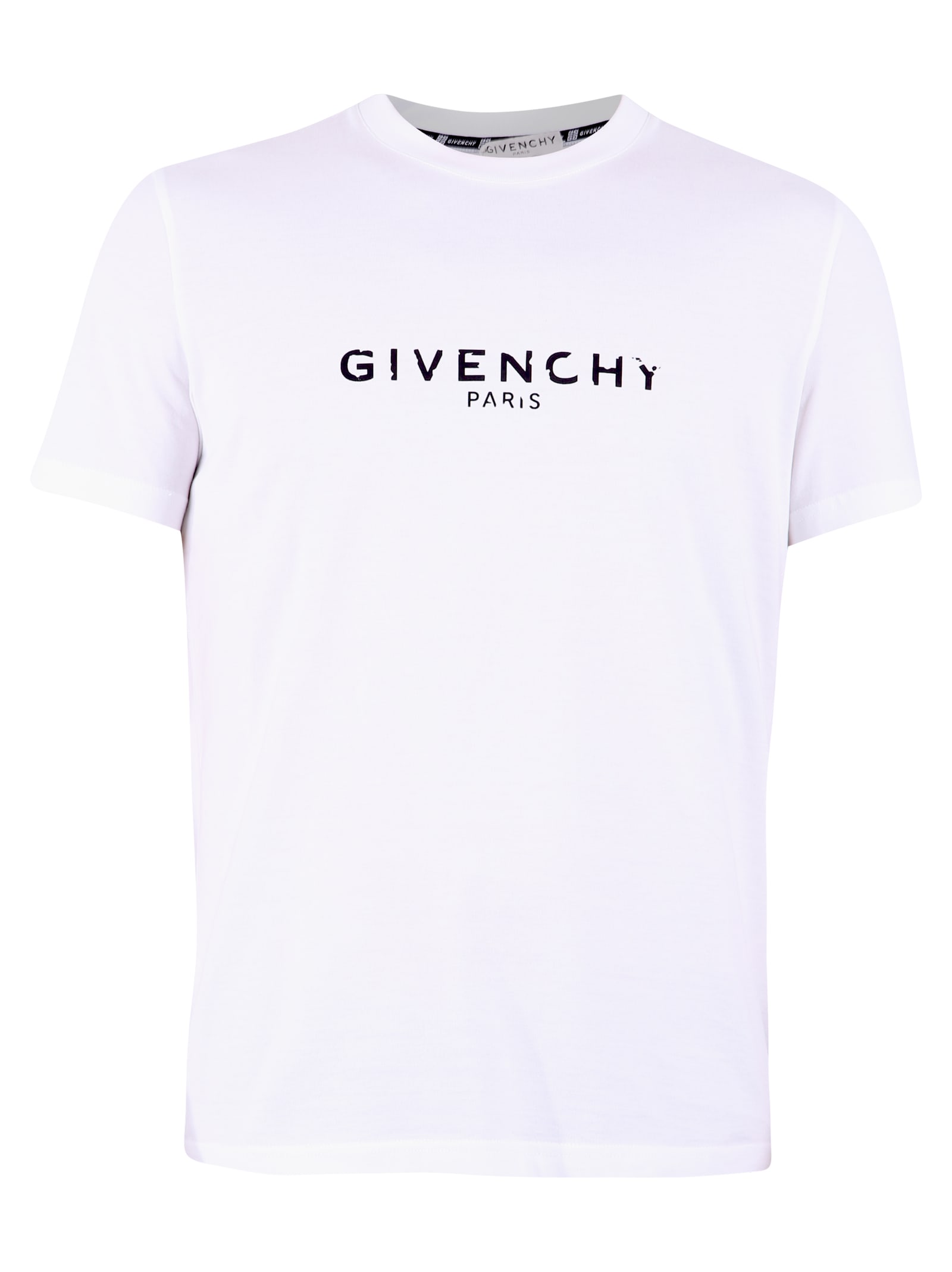 Givenchy White Oversized 'paris' Vintage T-shirt In 100 White | ModeSens