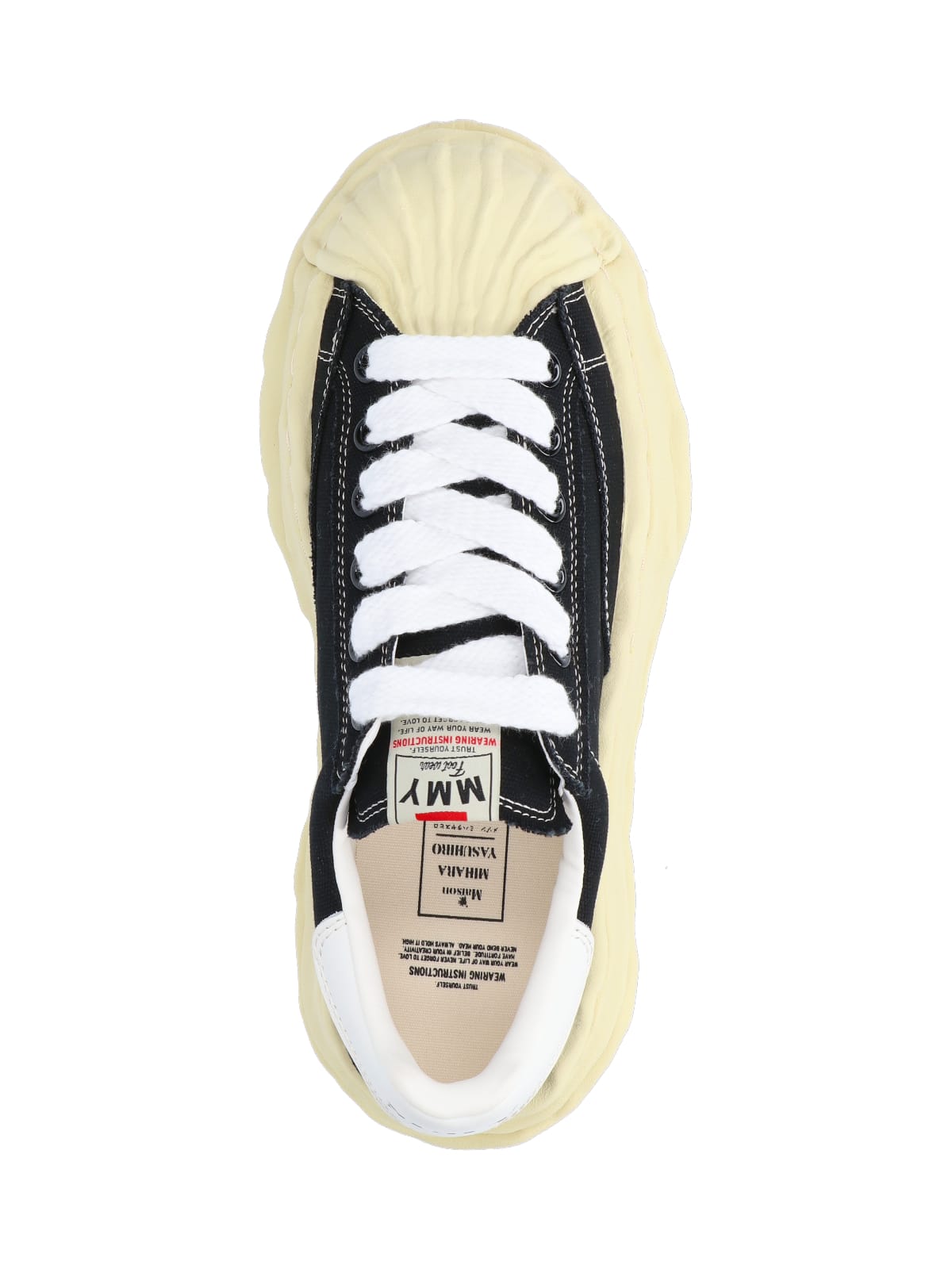 Miharayasuhiro Maison Mihara Yasuhiro Black Canvas Blakey Low Top Sneakers