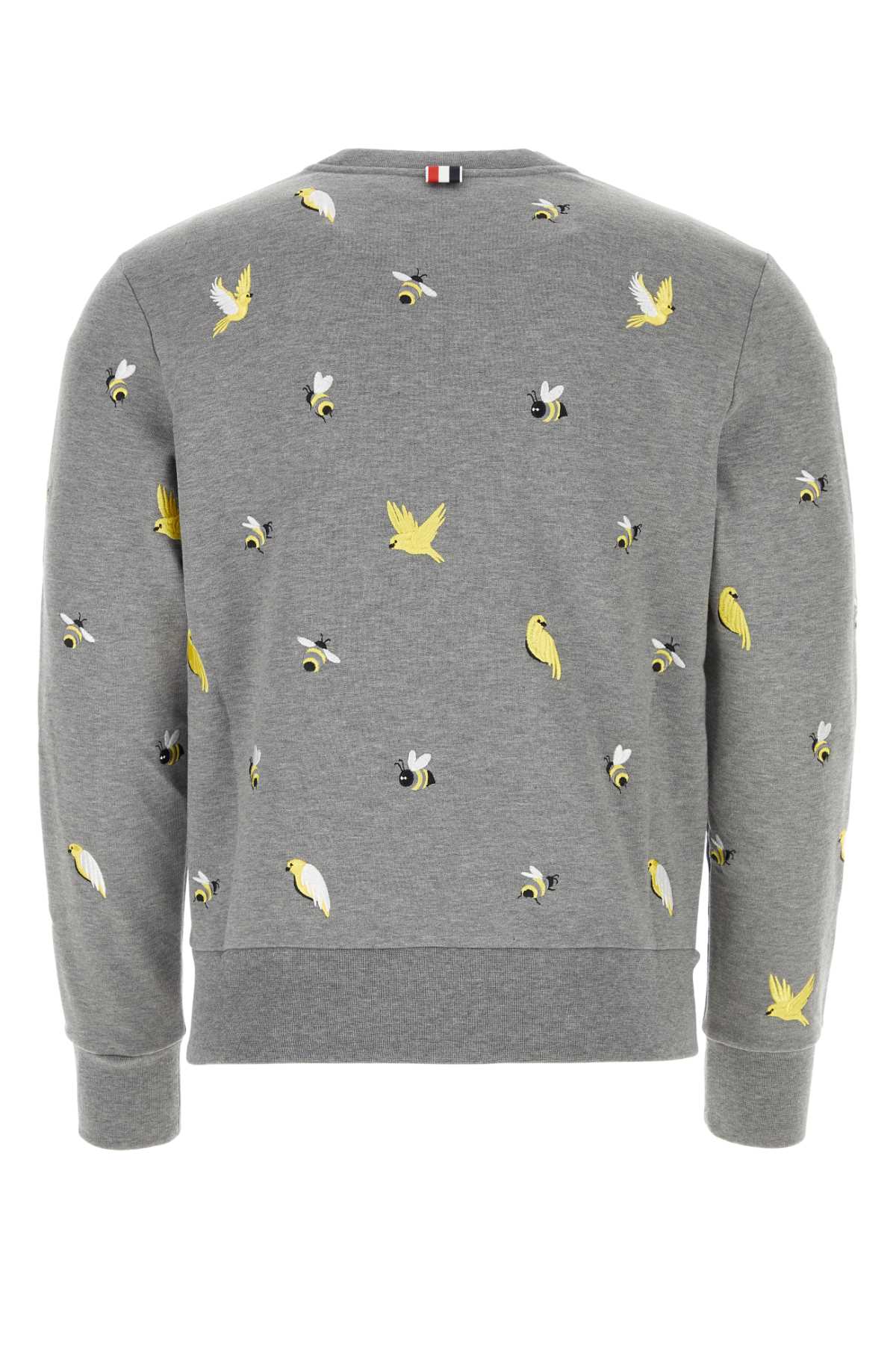Thom Browne Grey Cotton Sweatshirt In 035
