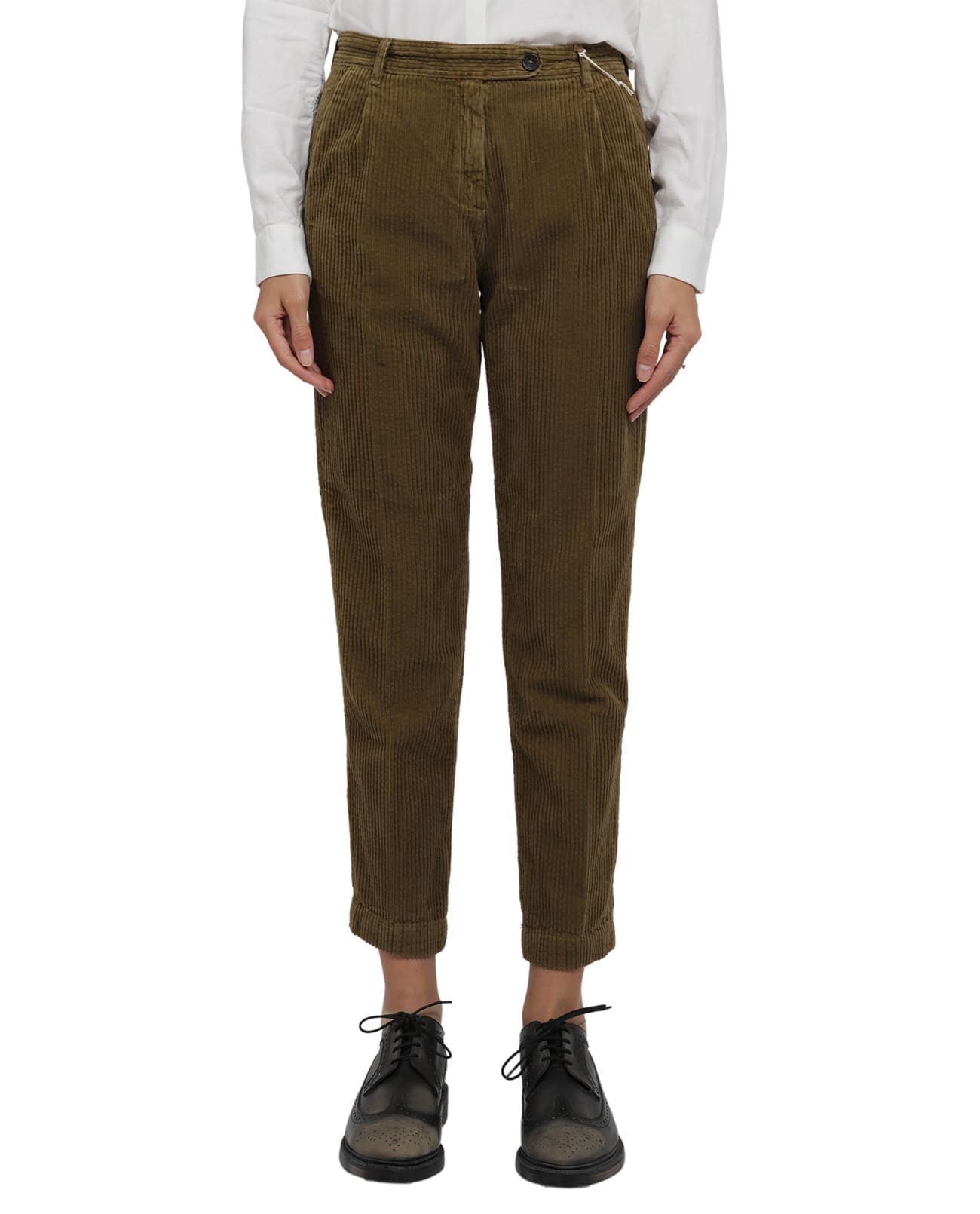 Massimo Alba Brown Monk70 Trousers