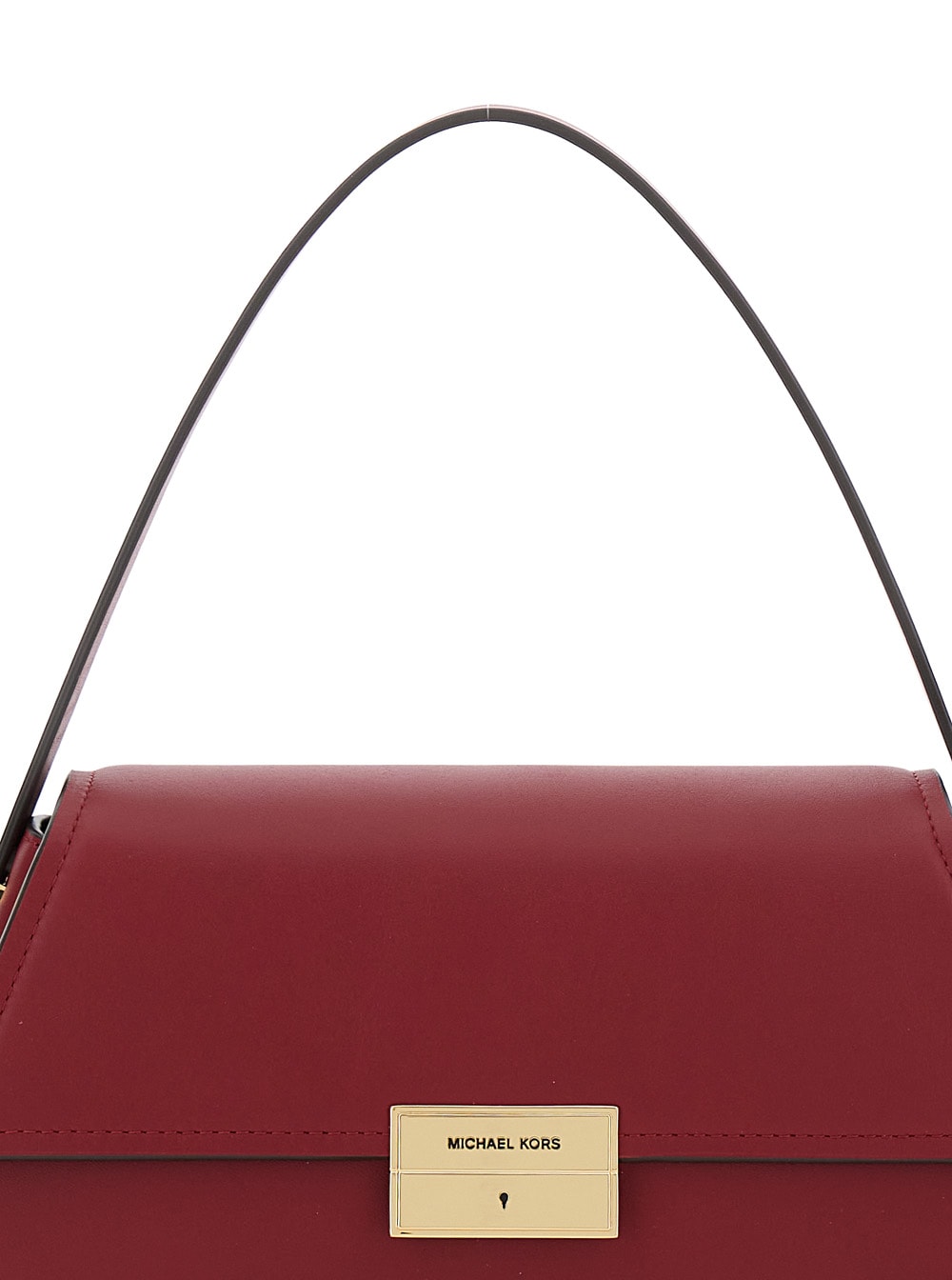 Shop Michael Kors Md Conv Shldr In Red