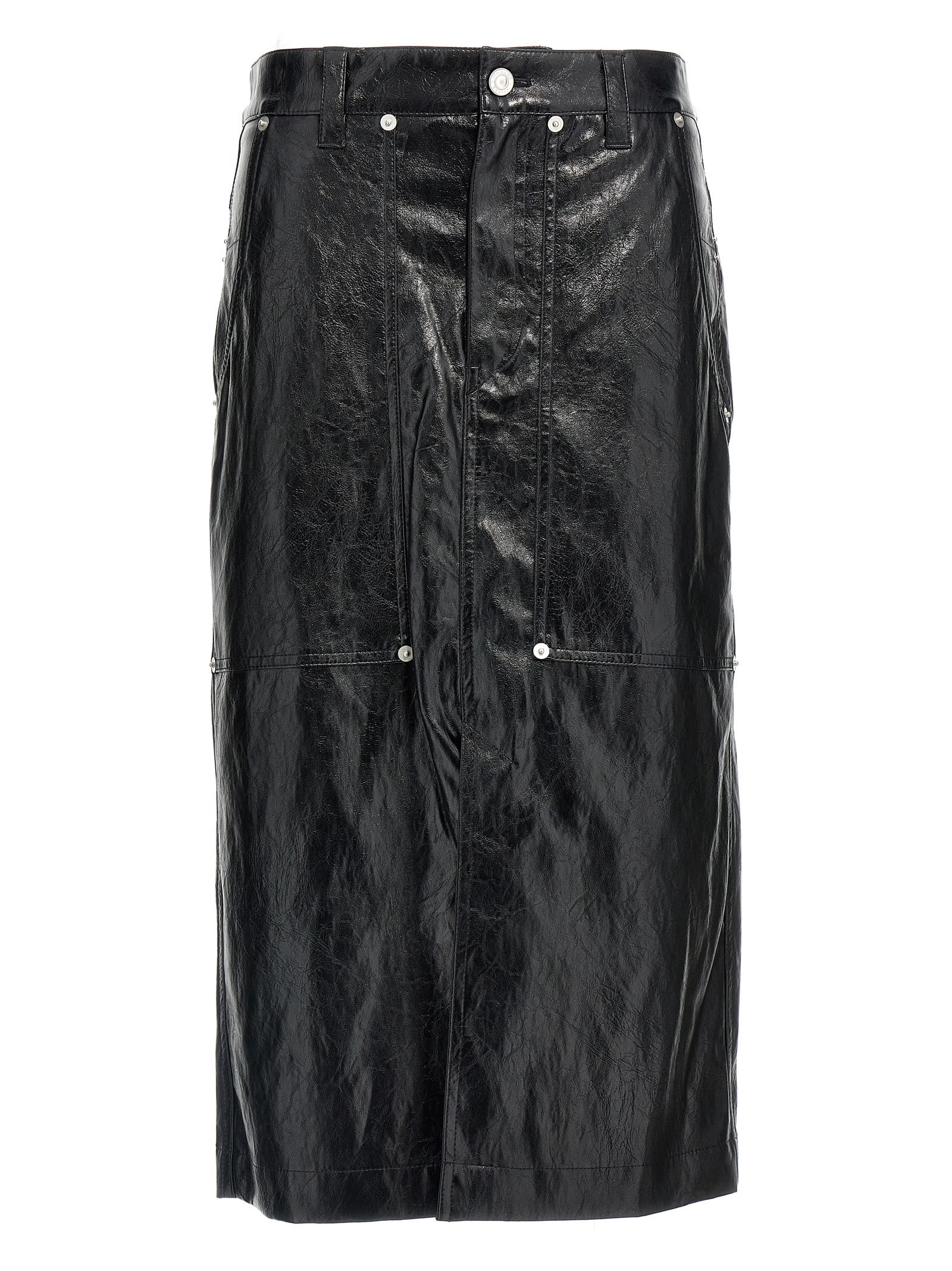 Shop Marant Etoile Angele Skirt In Black