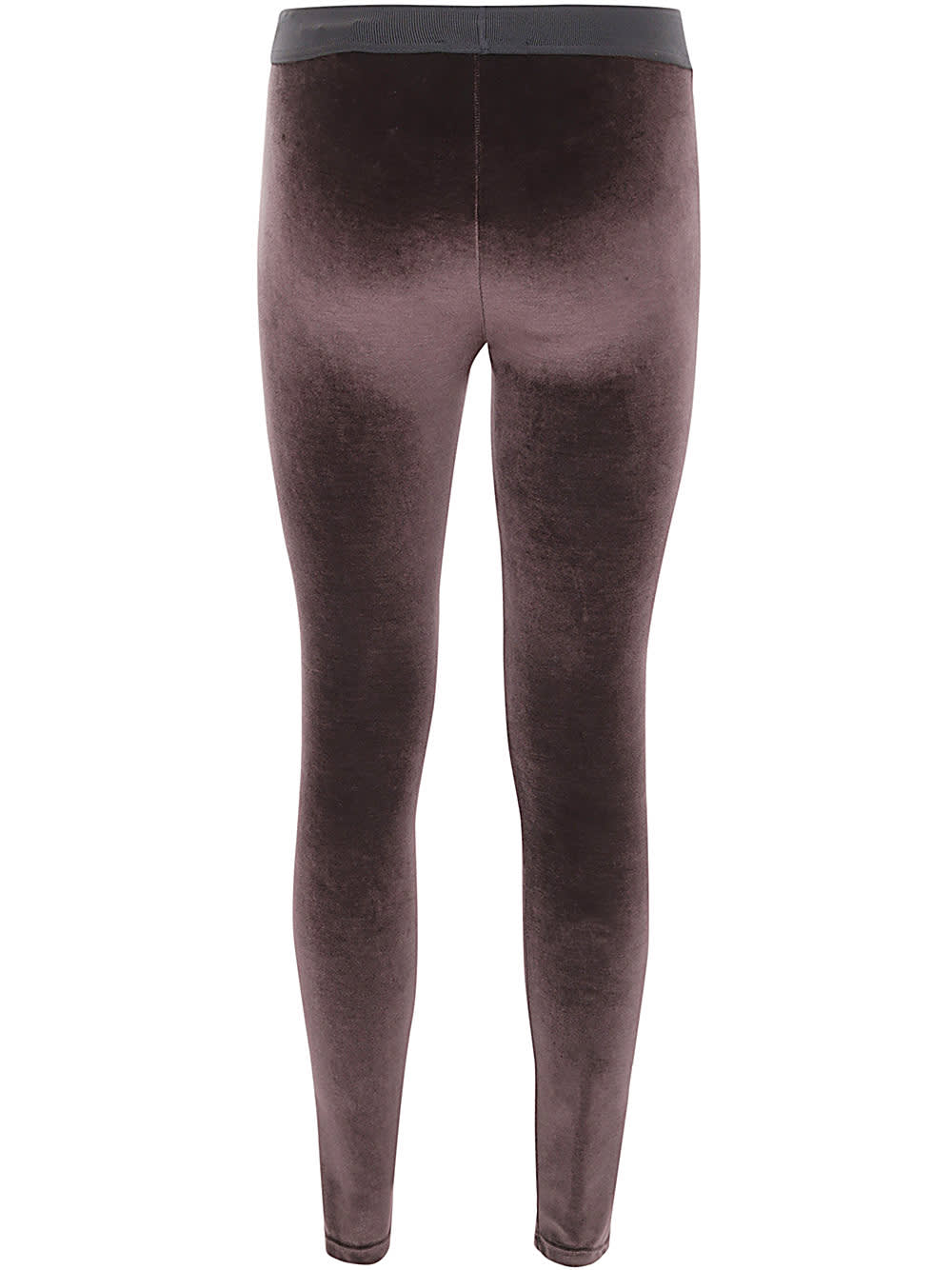 Shop Tom Ford Stretch Lustrous Velour Signature Leggings In Chocolate Brown