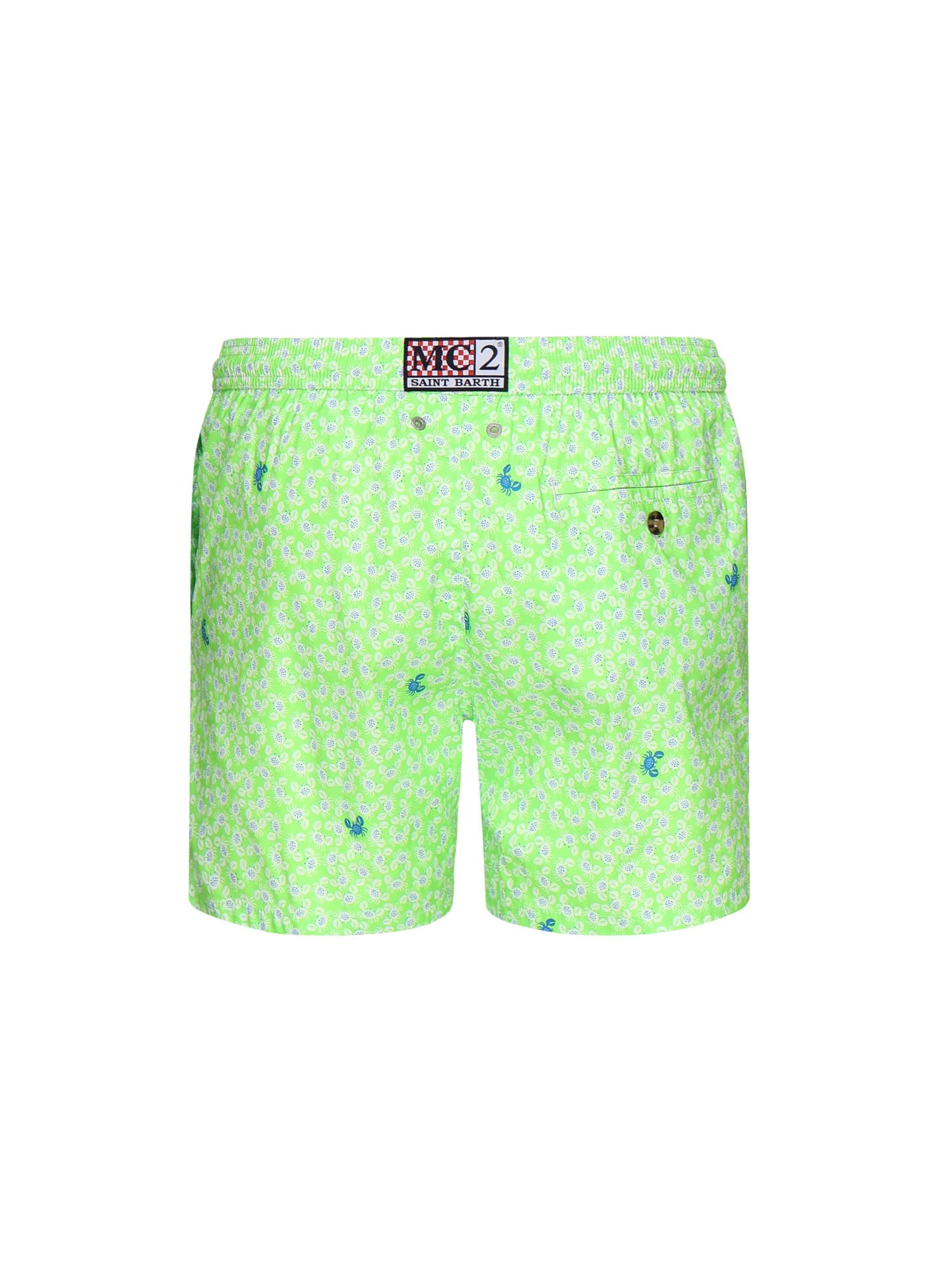 Mc2 Saint Barth Comfort Light Swim Shorts In Green