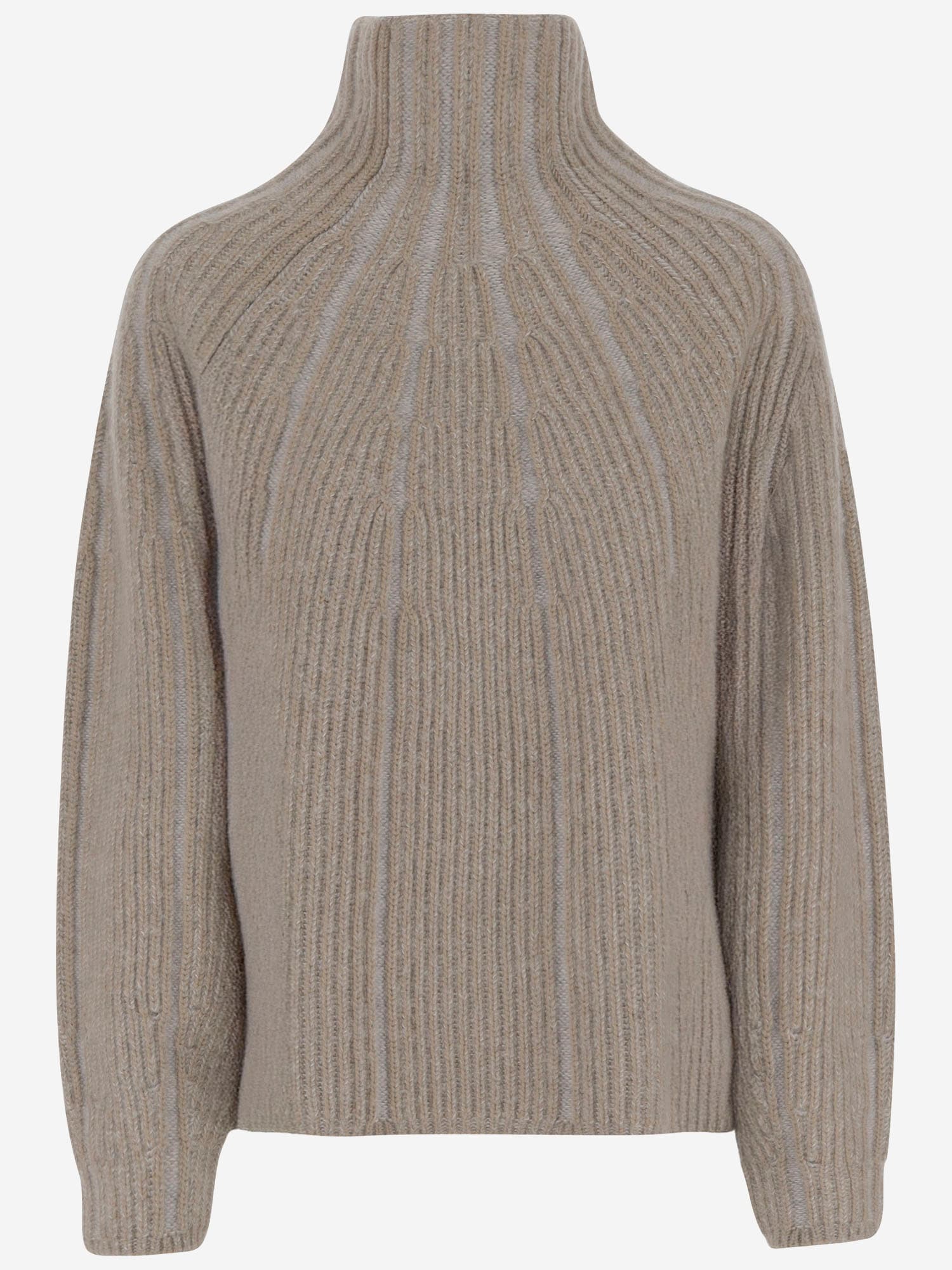 Giorgio Armani Wool And Cashmere Blend Sweater In Brown